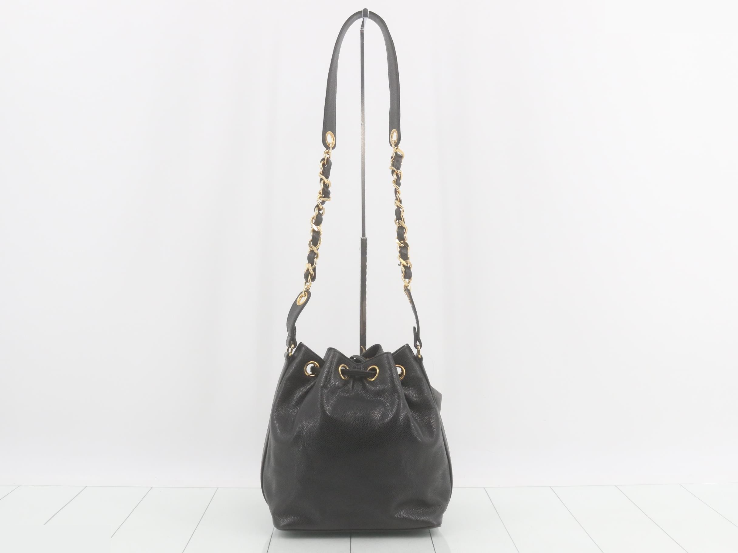 Caviar skin (bag) drawstring shoulder bag, item number 2 — view 2