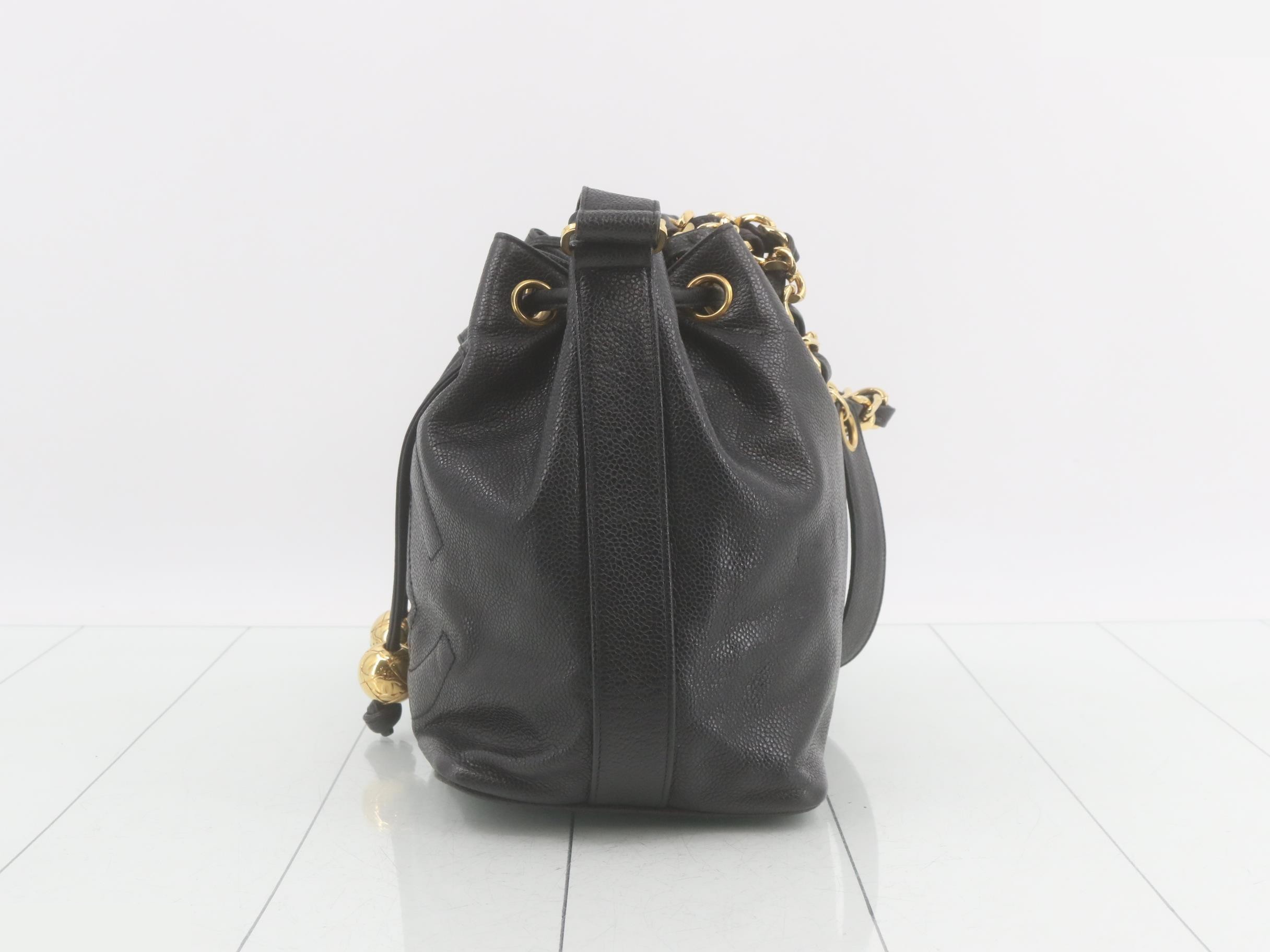 Caviar skin (bag) drawstring shoulder bag, item number 2 — view 3