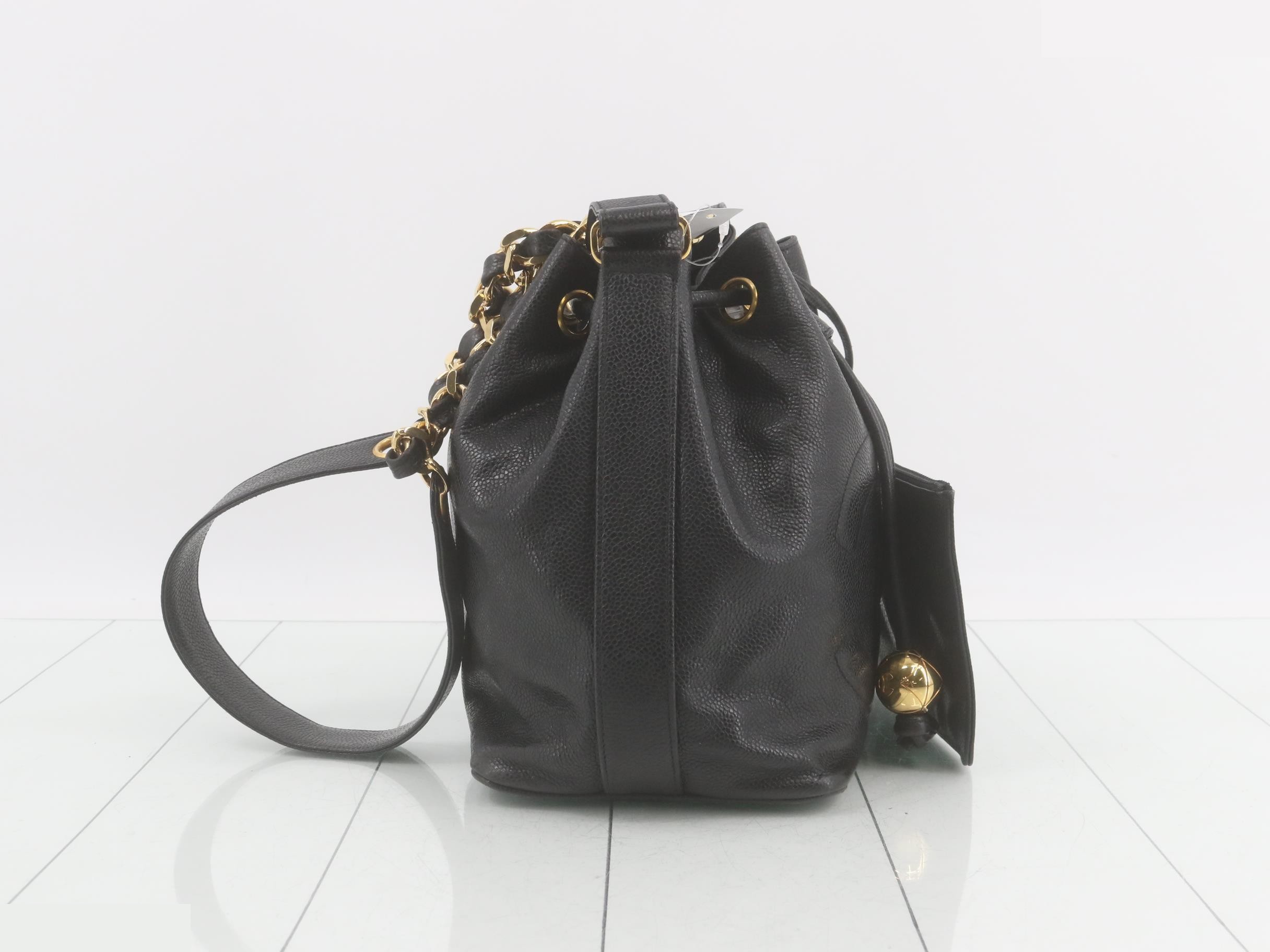 Caviar skin (bag) drawstring shoulder bag, item number 2 — view 4