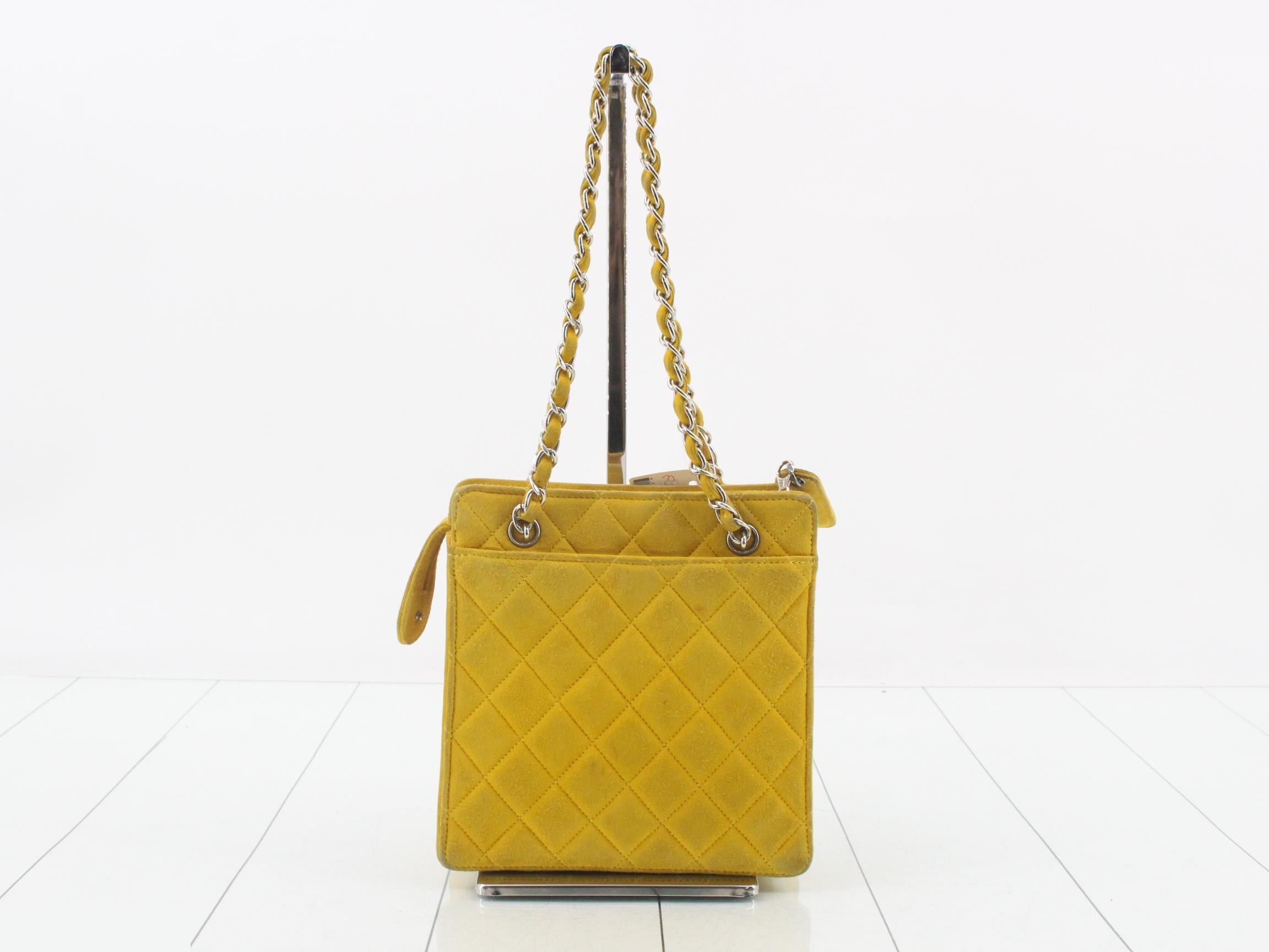 Matelassé Suede Shoulder Bag — view 2