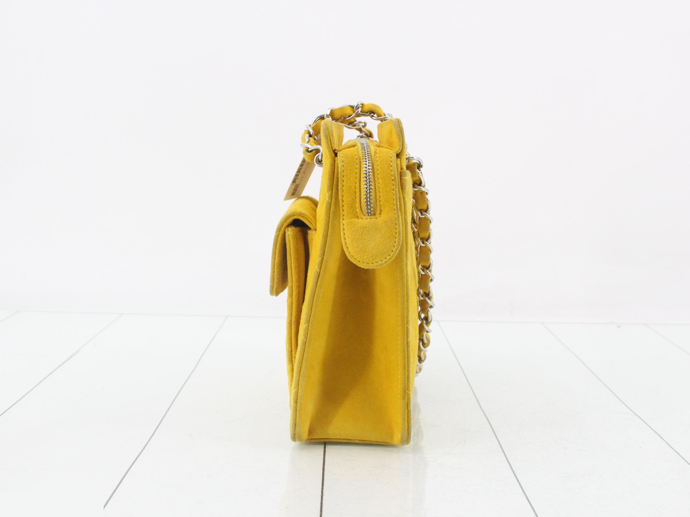 Matelassé Suede Shoulder Bag — view 3