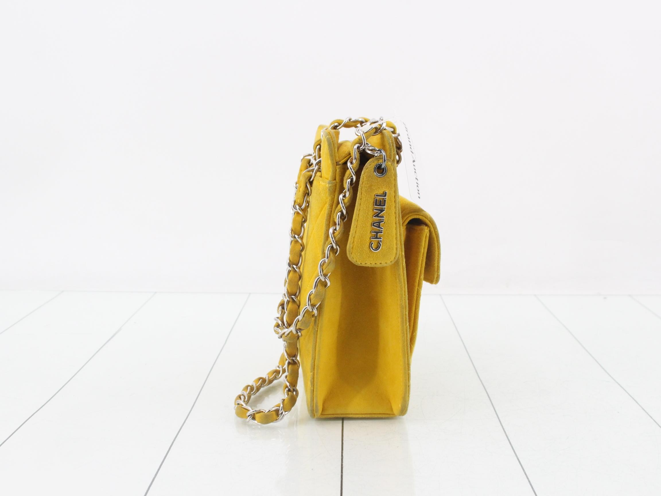 Matelassé Suede Shoulder Bag — view 4