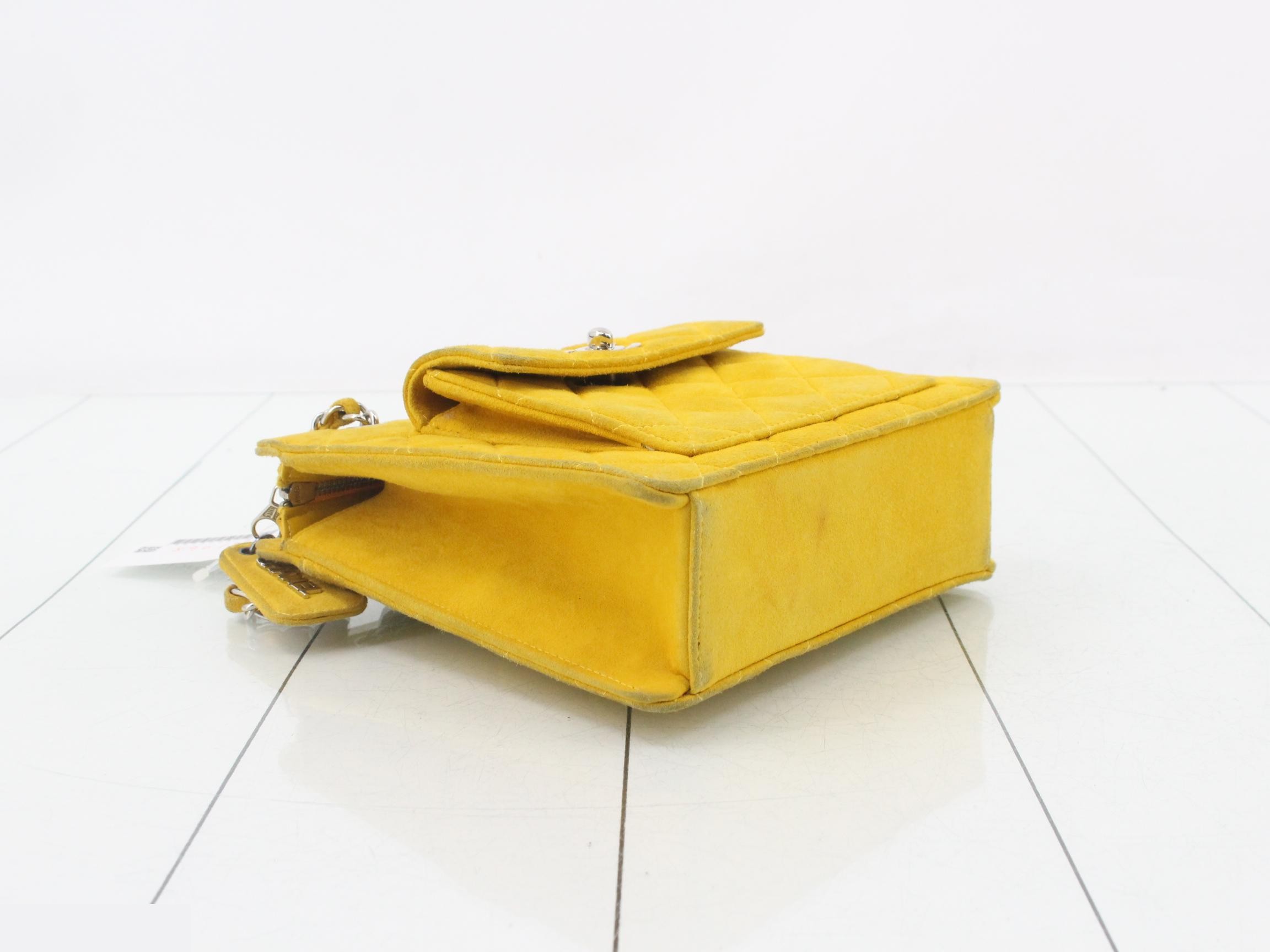 Matelassé Suede Shoulder Bag — view 5