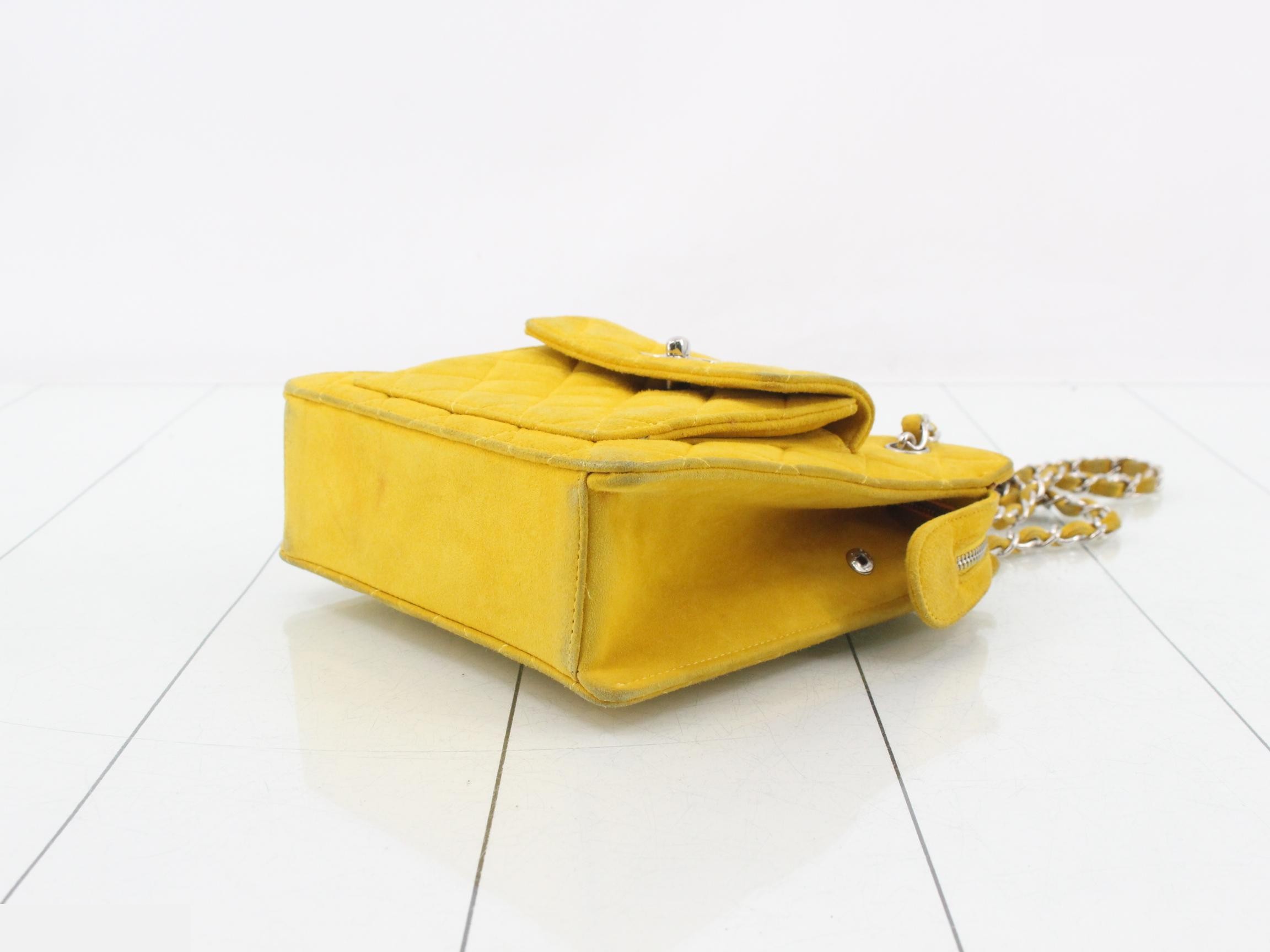 Matelassé Suede Shoulder Bag — view 6