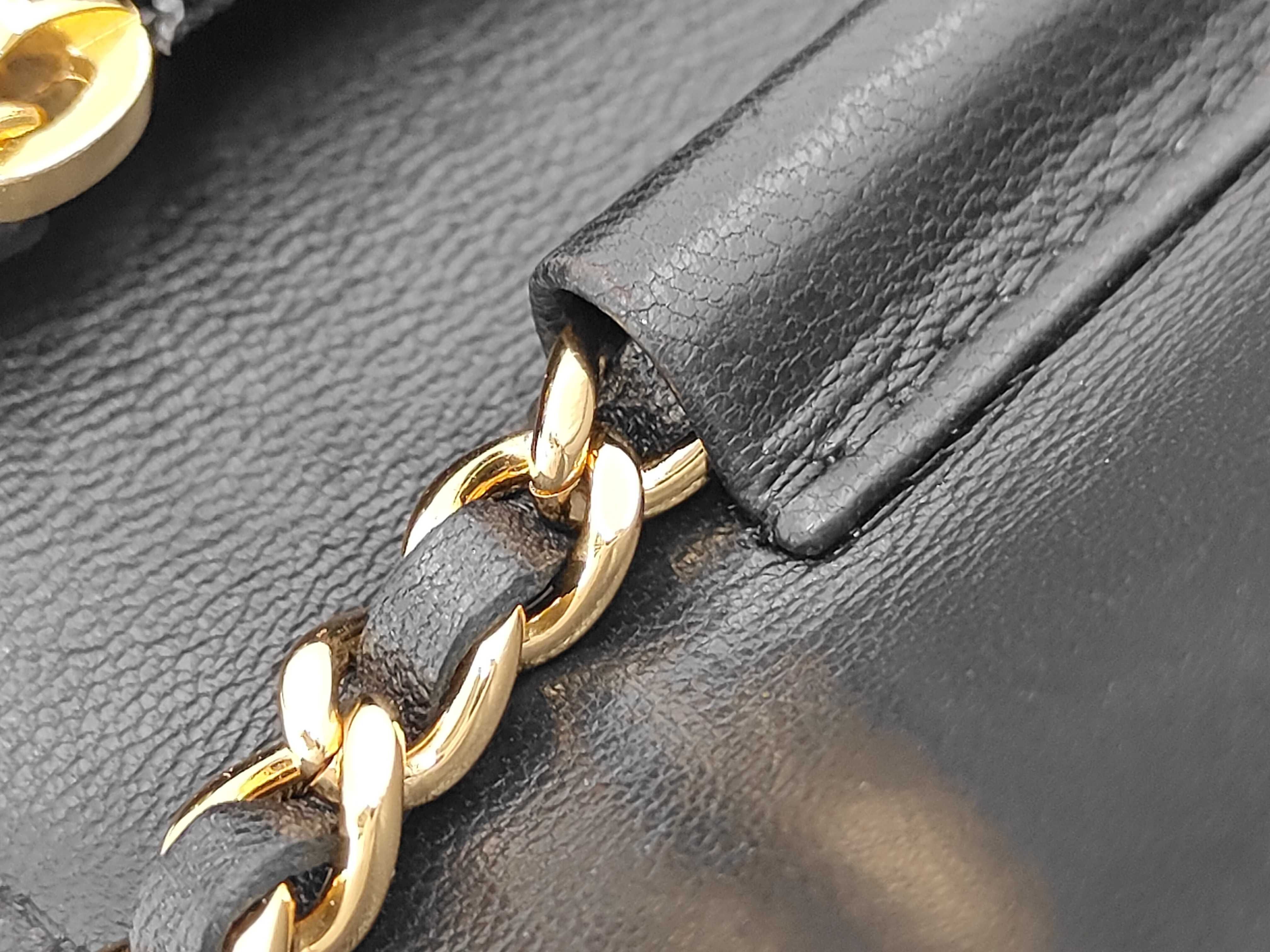 Boy Chanel Chain Wallet, Black Lambskin, Gold Hardware, Shoulder Bag — view 8