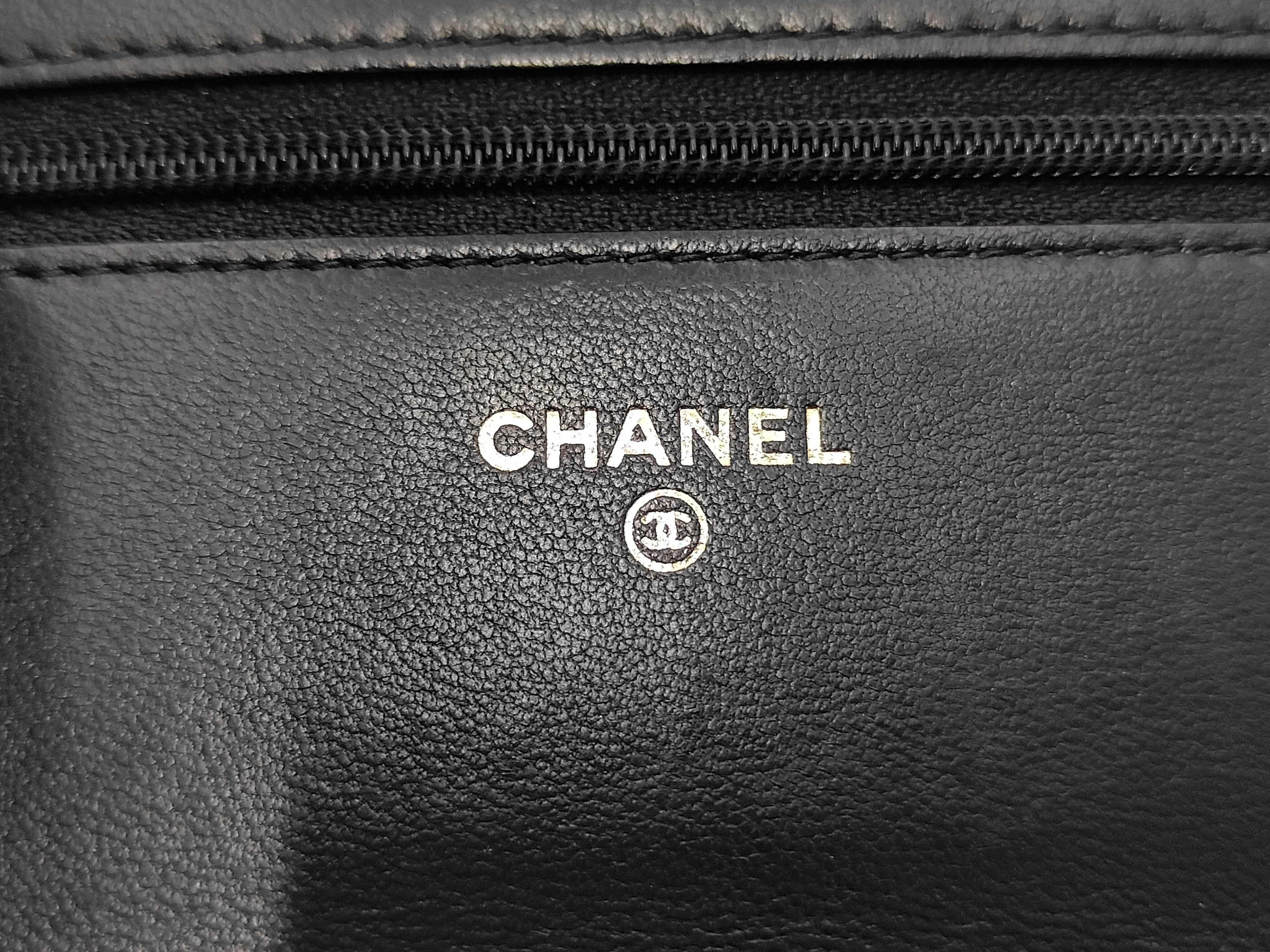 Boy Chanel Chain Wallet, Black Lambskin, Gold Hardware, Shoulder Bag — view 10