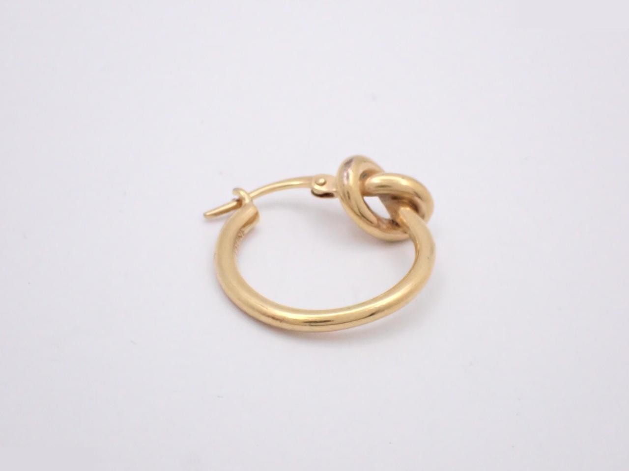 Knot Hoop Earring SCA1233 (Single Earring Only) — view 2