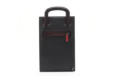 Trick Track Spike Stud Leather Second Bag