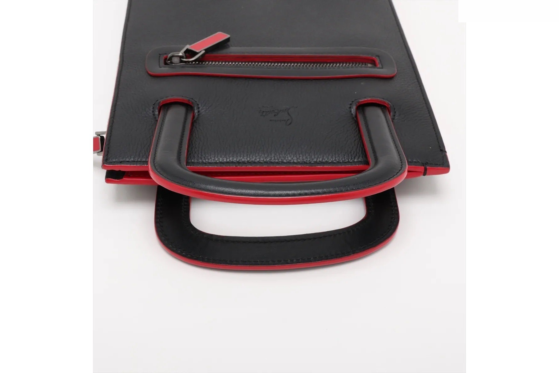 Trick Track Spike Stud Leather Second Bag — view 5