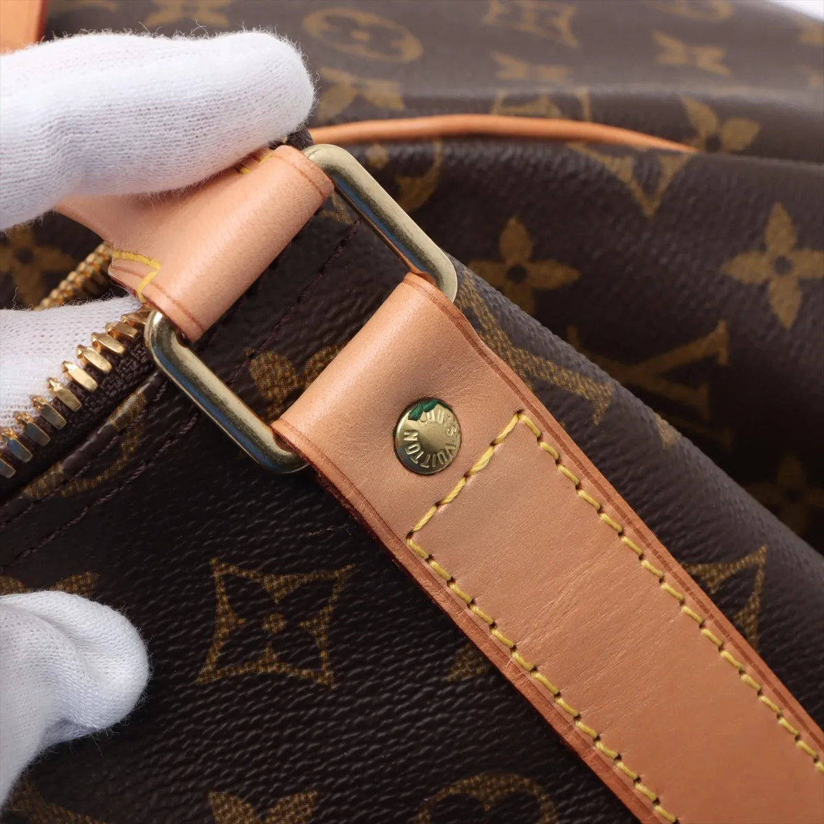 Monogram Keepall 55 M41424 FL0050 Brown — view 12