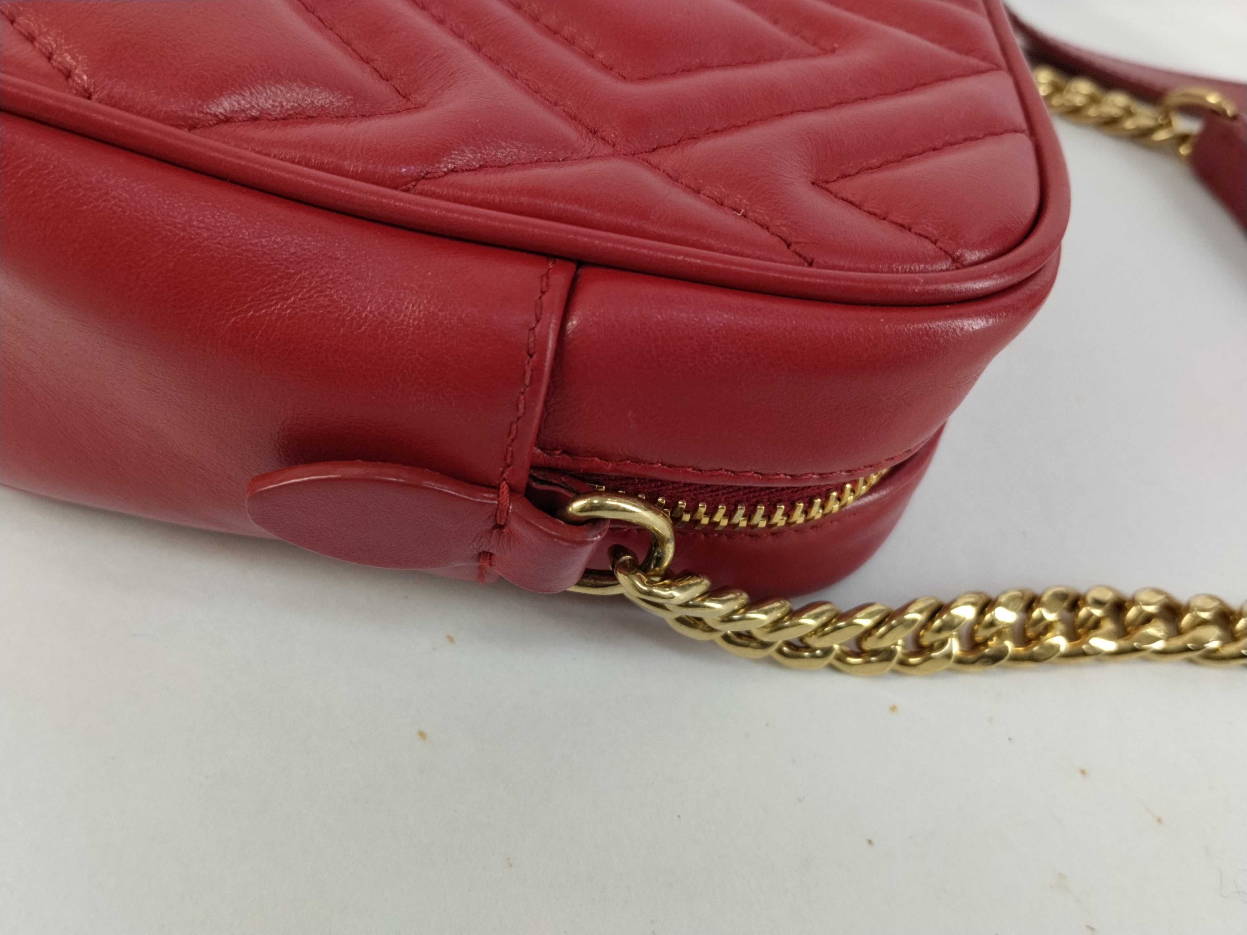 Leather Quilted Chain Shoulder Bag — view 5
