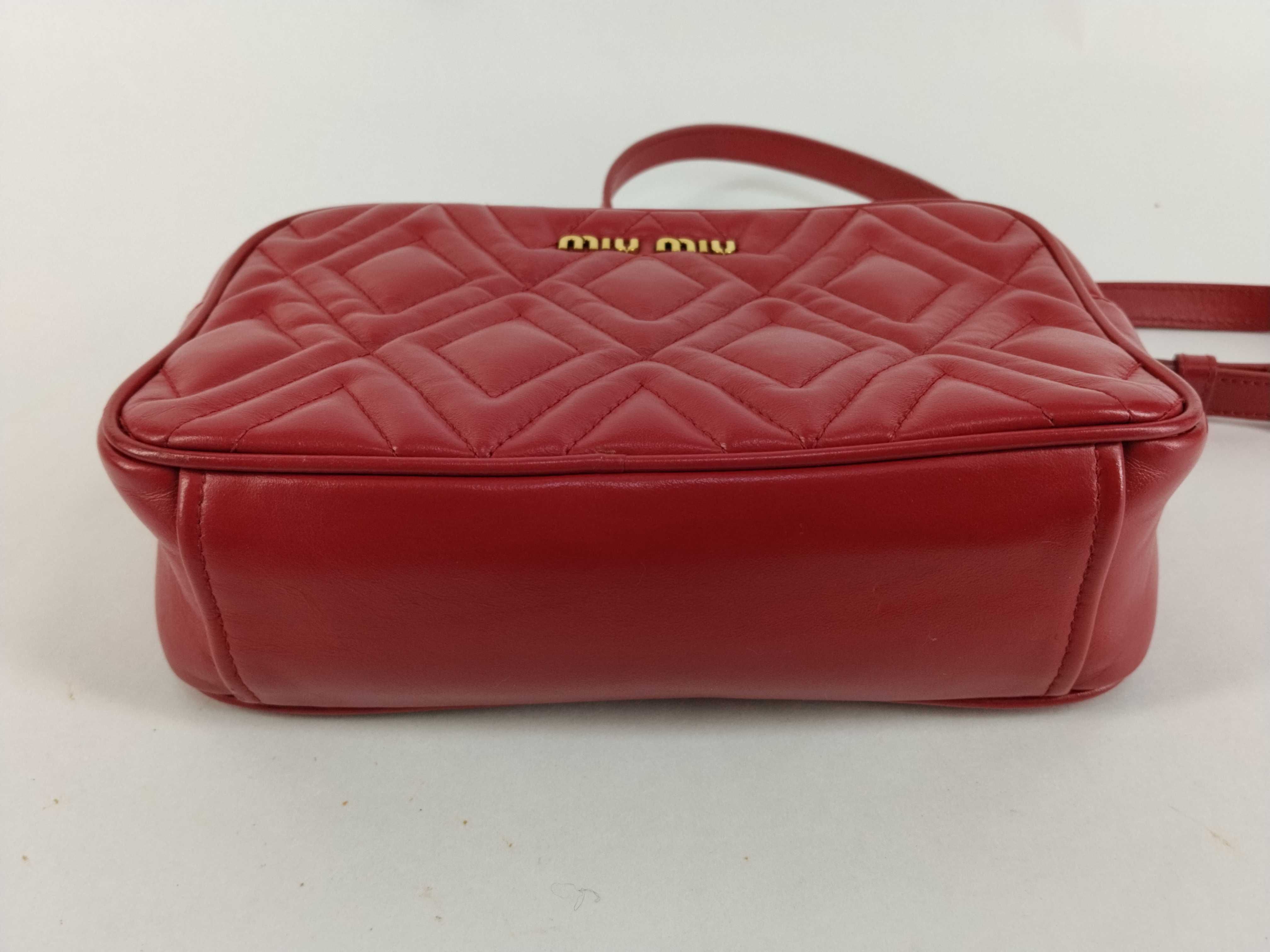 Leather Quilted Chain Shoulder Bag — view 7