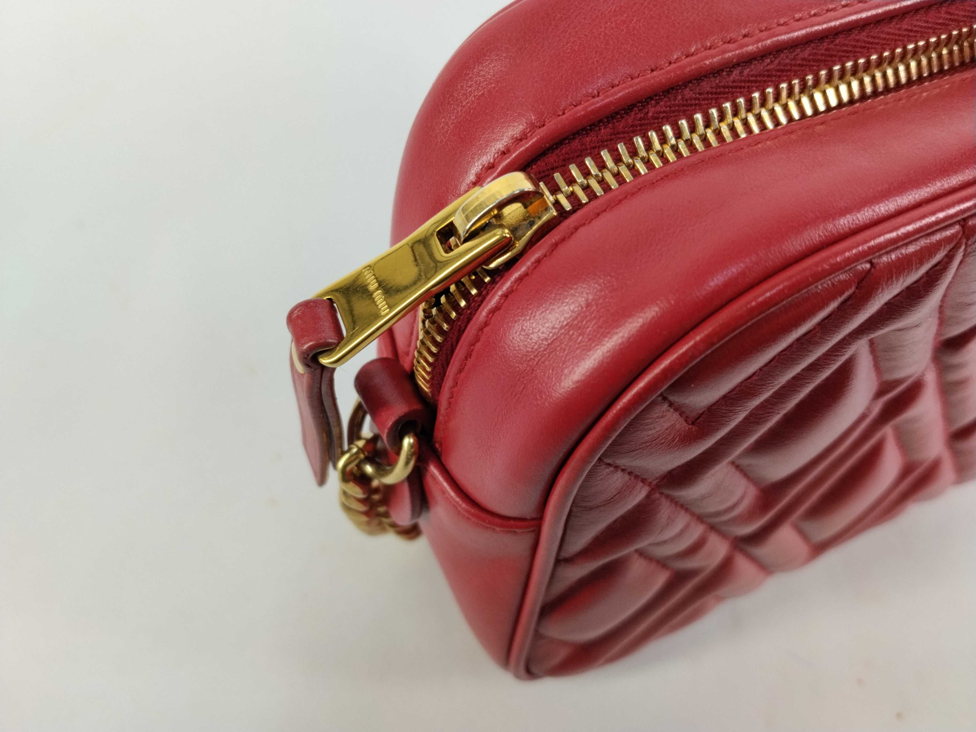 Leather Quilted Chain Shoulder Bag — view 8