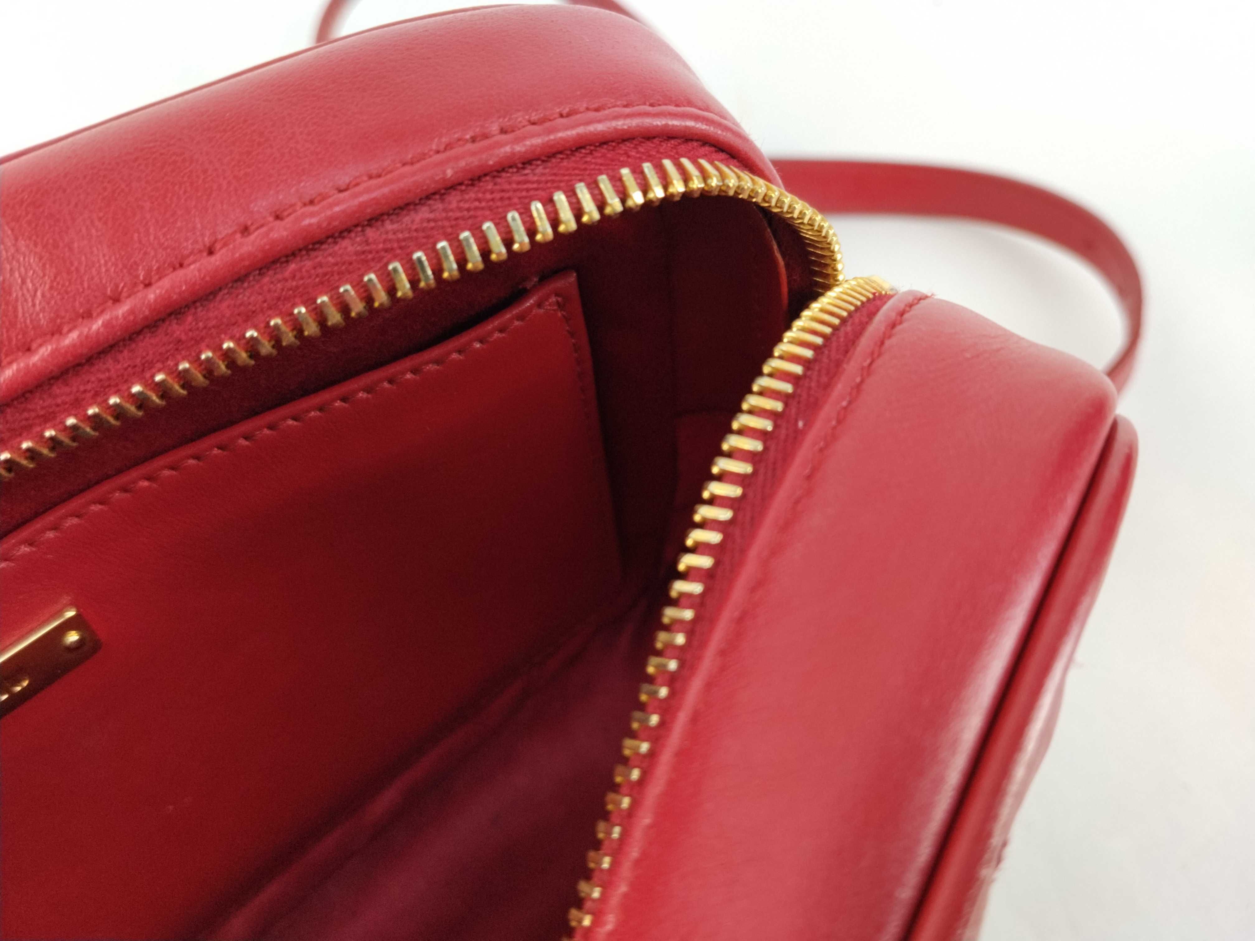 Leather Quilted Chain Shoulder Bag — view 9