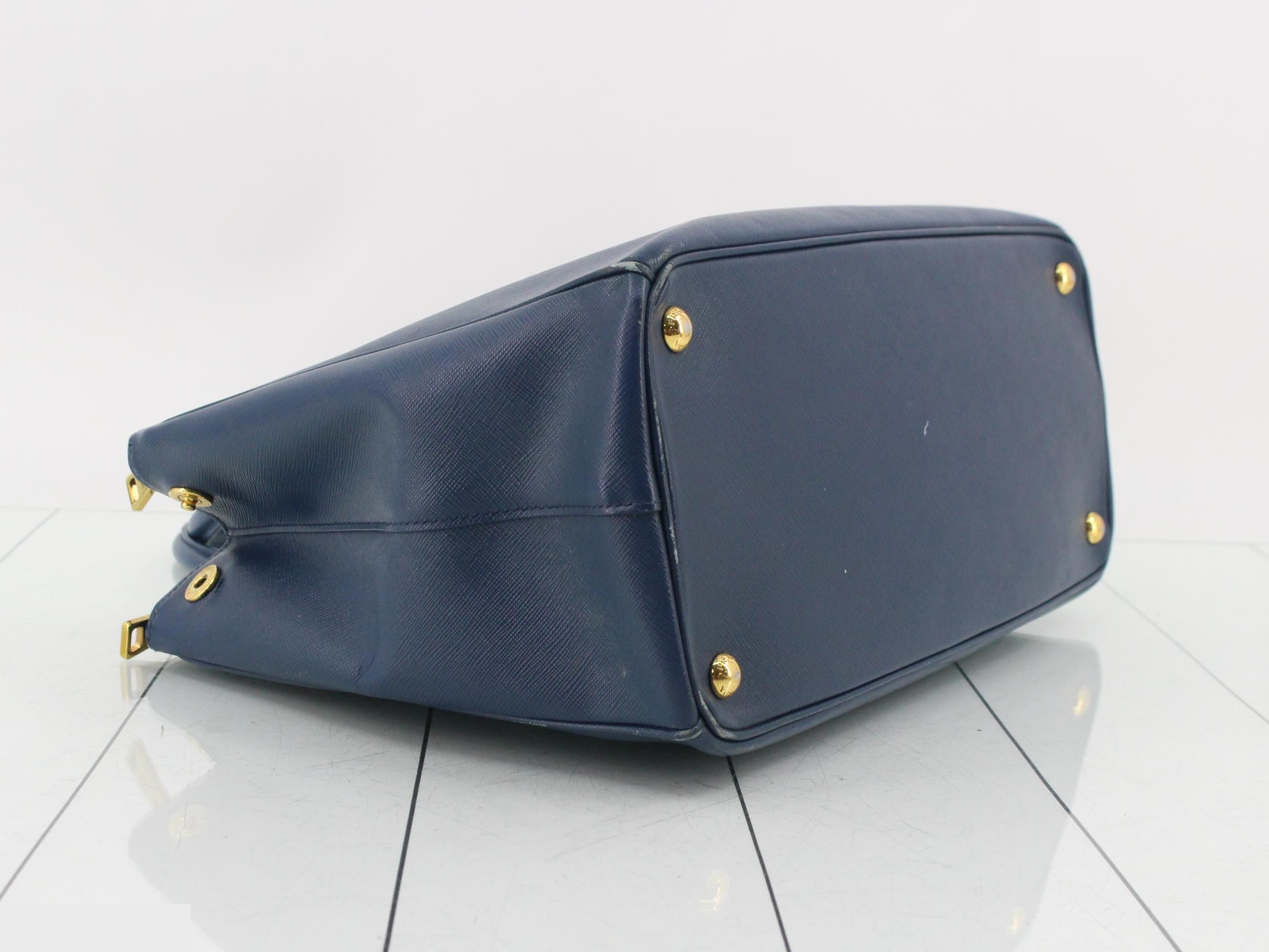 Saffiano handbag, blue — view 5