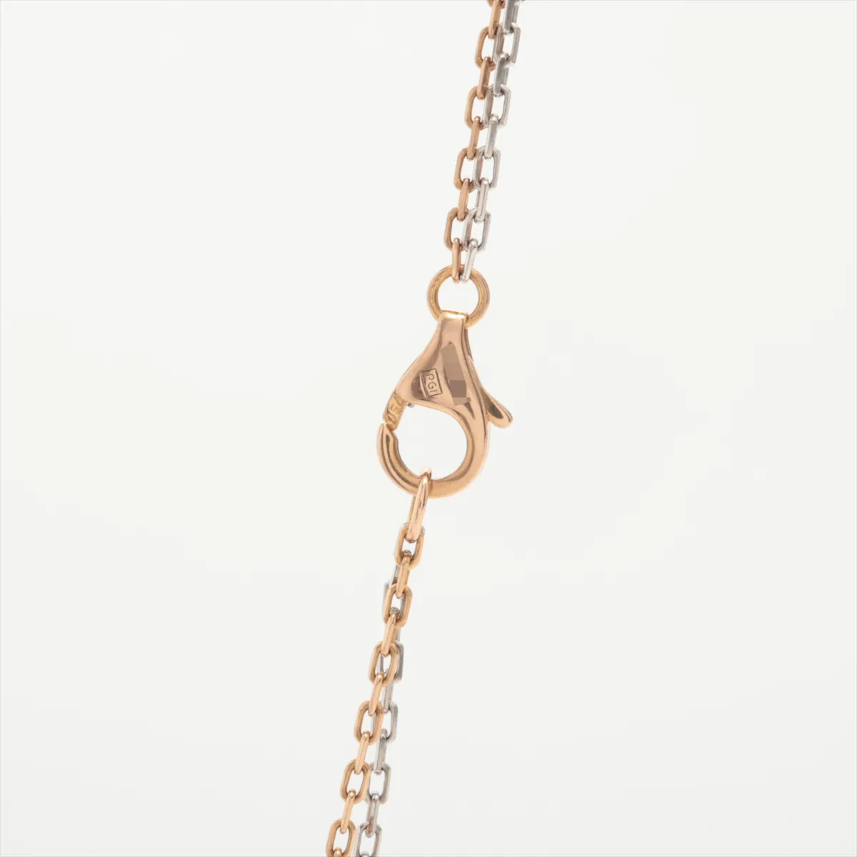 Love Three Hoop 6-Diamond Necklace 750 (PG x WG) 9.0g IDZ499 — view 3