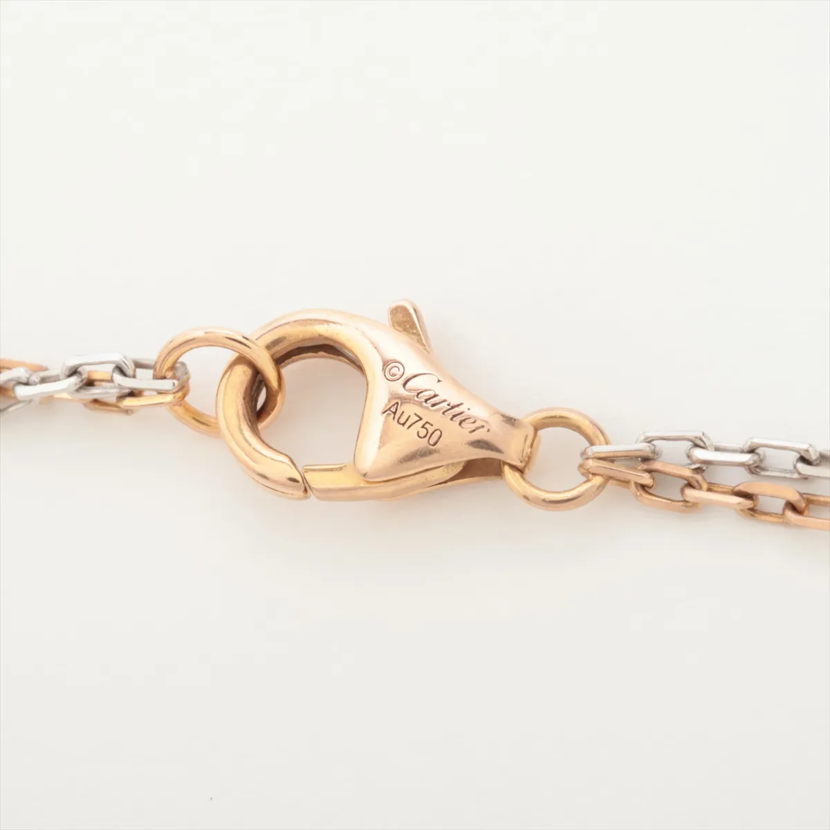 Love Three Hoop 6-Diamond Necklace 750 (PG x WG) 9.0g IDZ499 — view 4