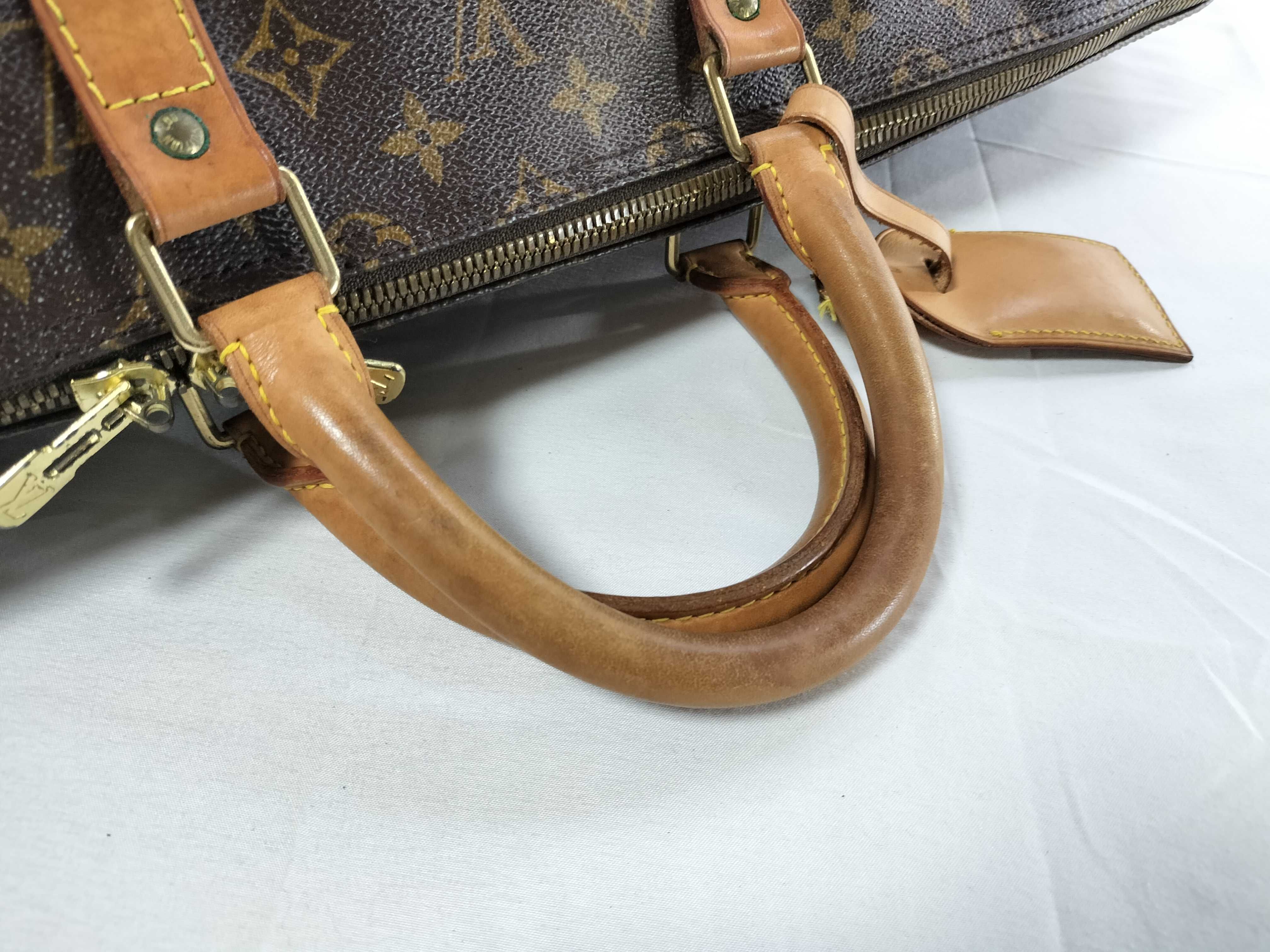 Monogram M41412 Keepall Bandoulière 55 Boston Bag (Shoulder strap missing) — view 3