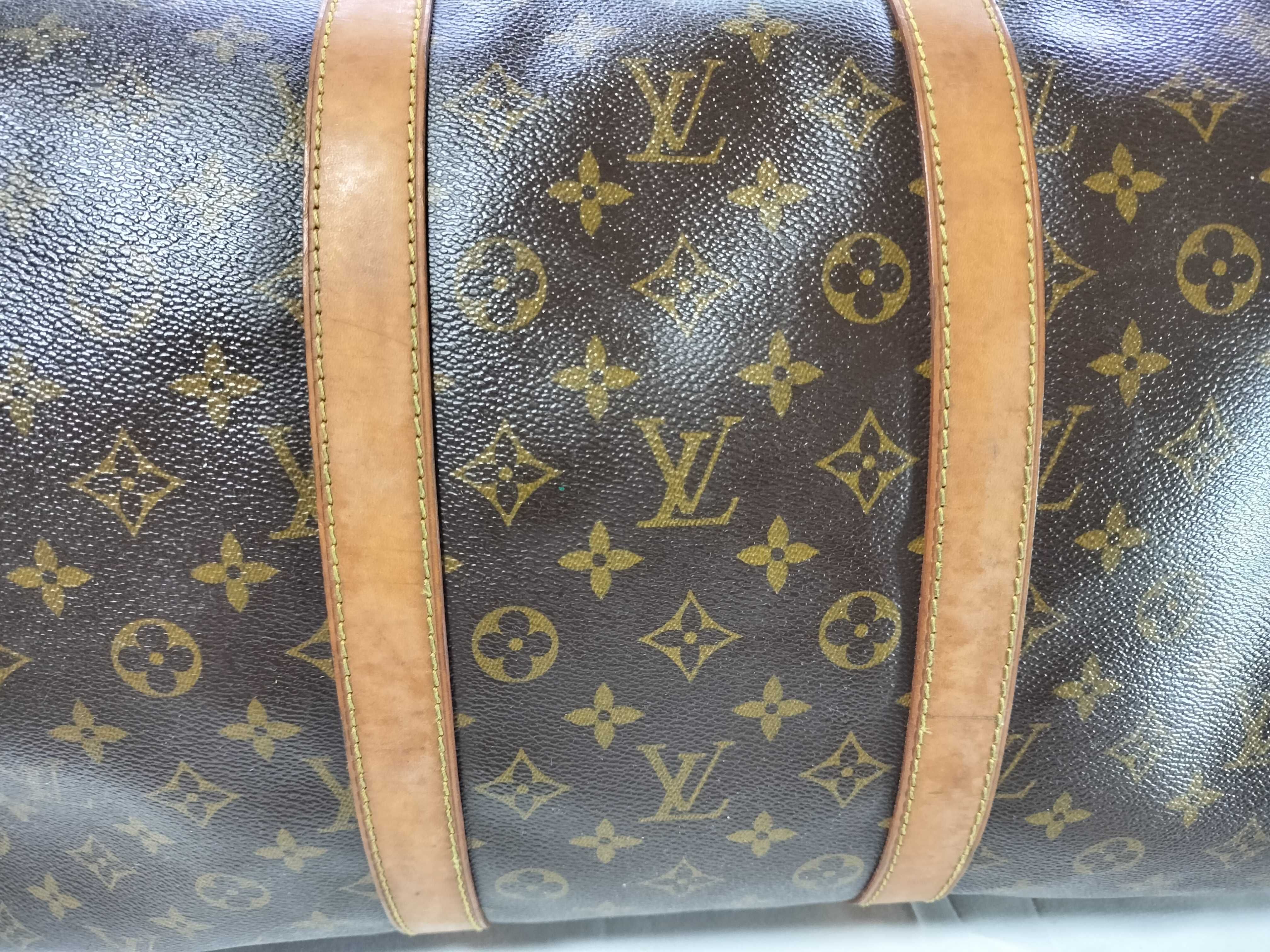 Monogram M41412 Keepall Bandoulière 55 Boston Bag (Shoulder strap missing) — view 8