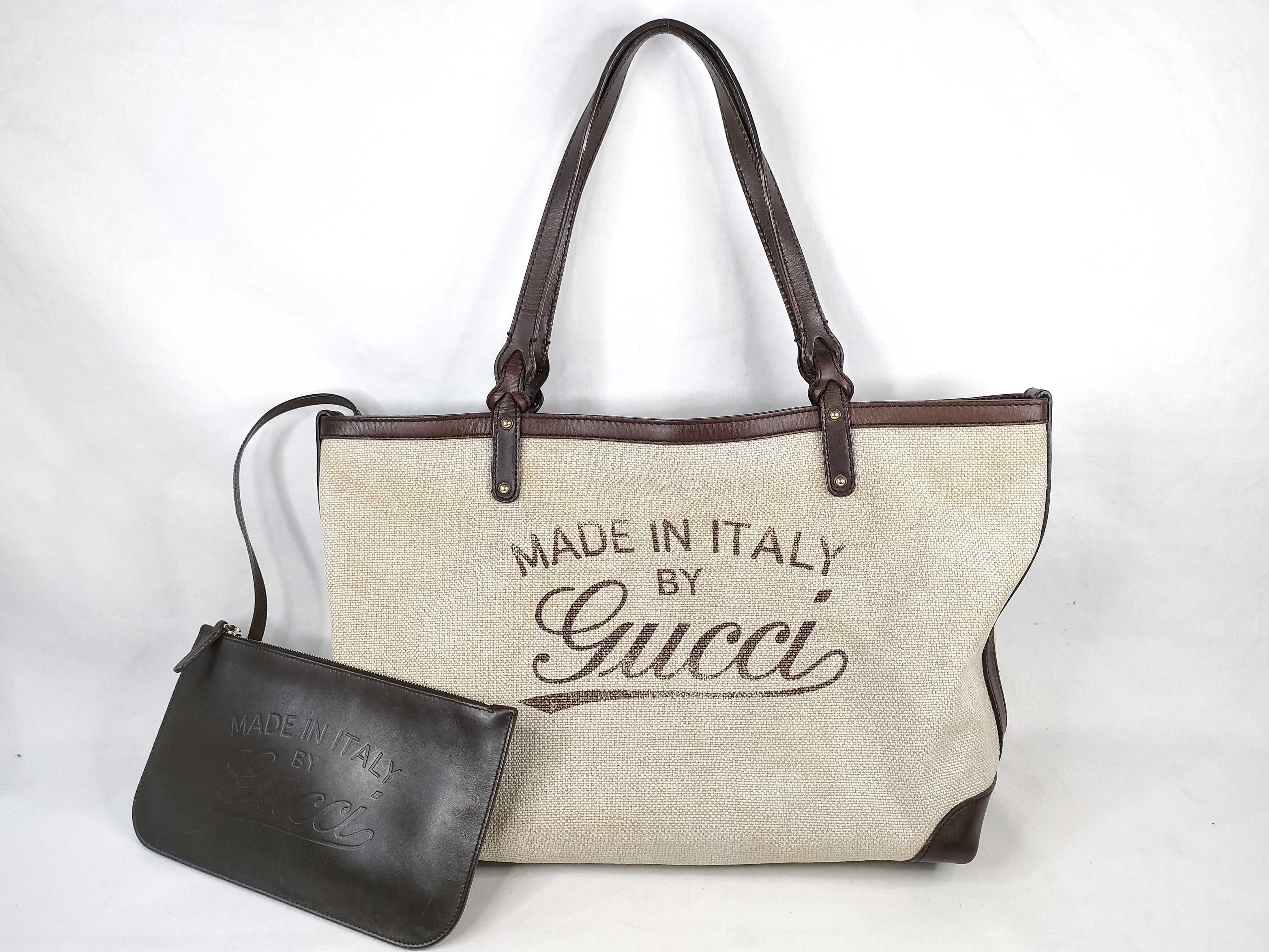 Canvas Tote Bag with Printed Logo, Brown