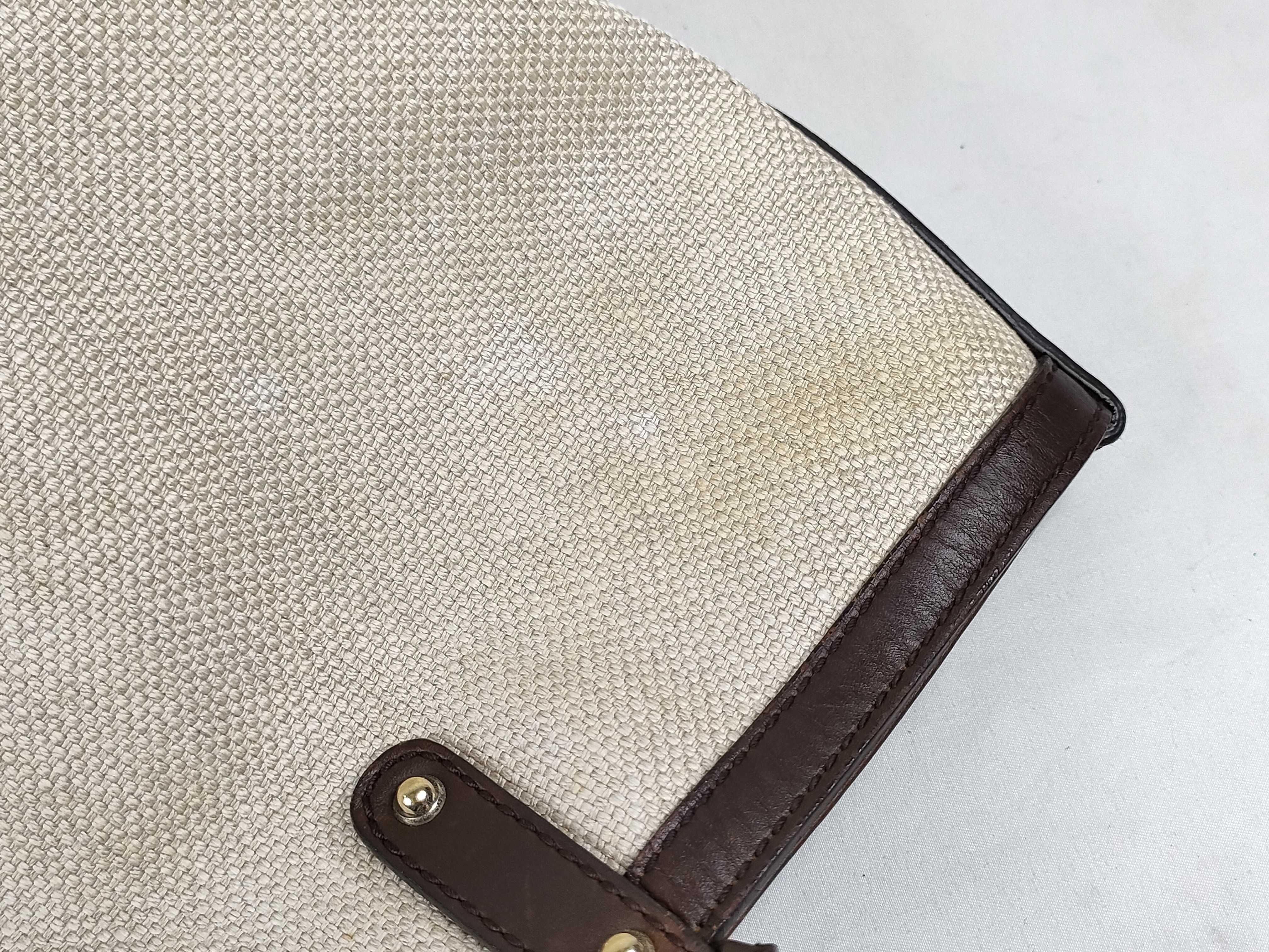 Canvas Tote Bag with Printed Logo, Brown — view 12