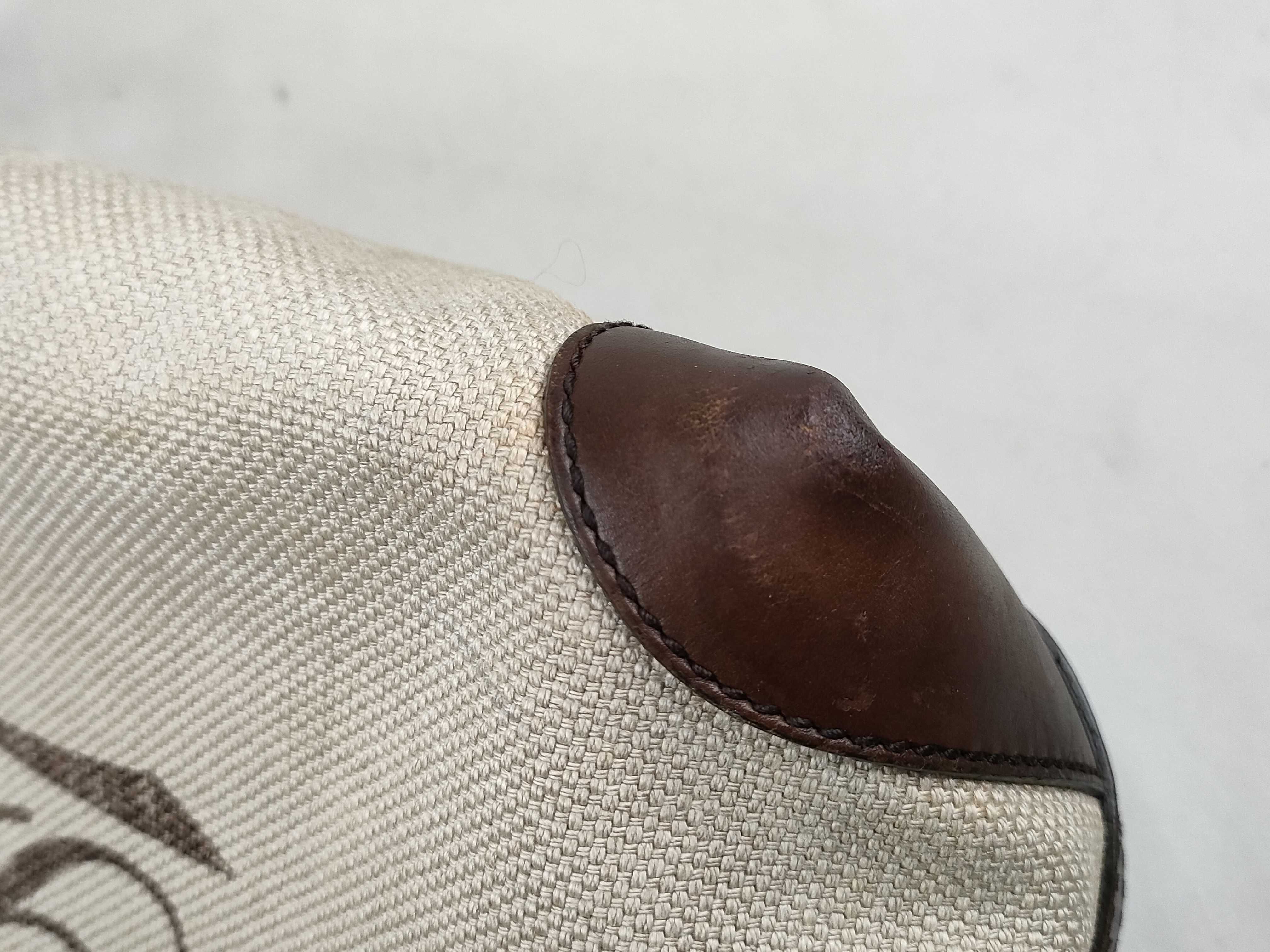 Canvas Tote Bag with Printed Logo, Brown — view 14