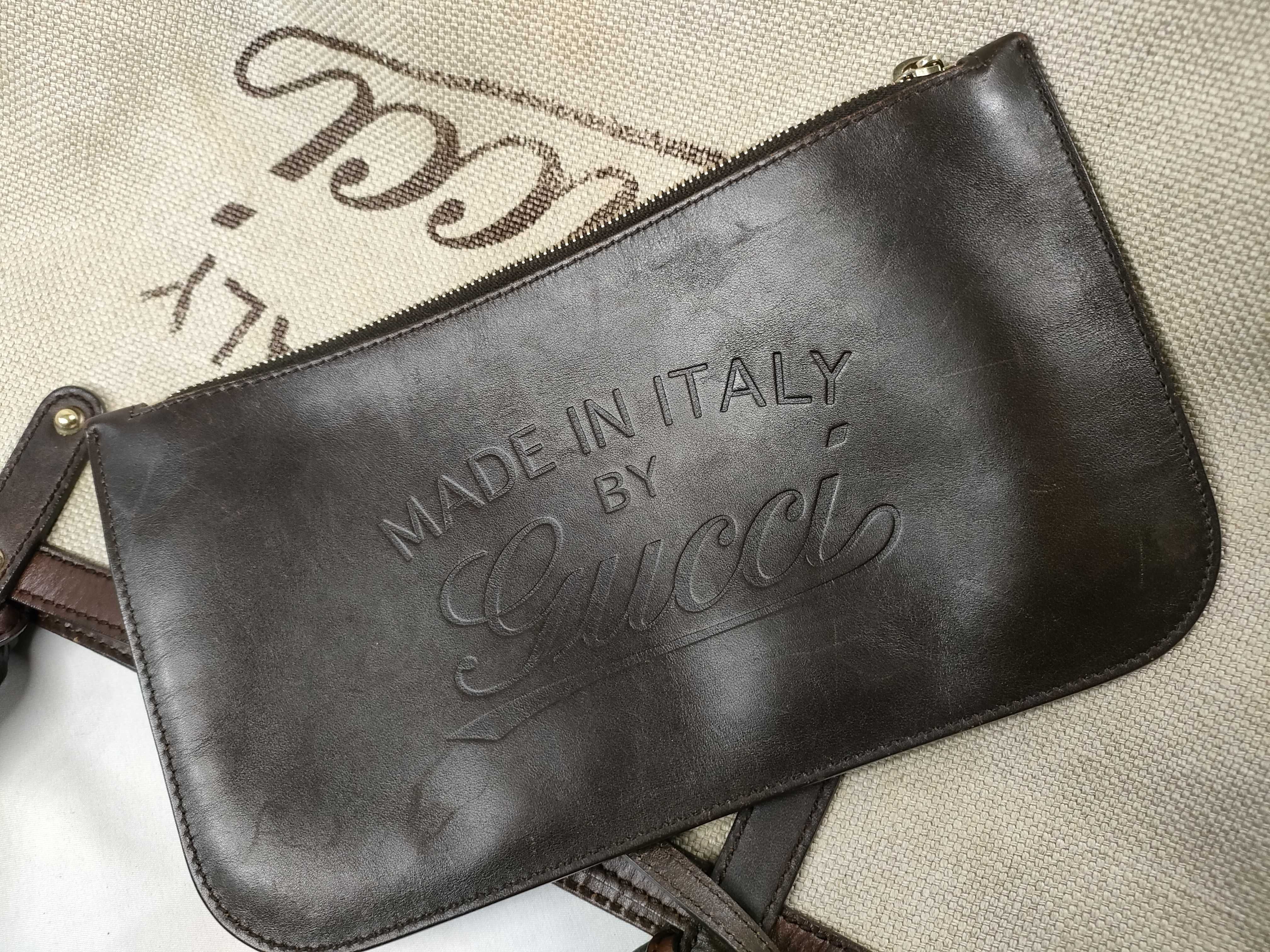 Canvas Tote Bag with Printed Logo, Brown — view 15