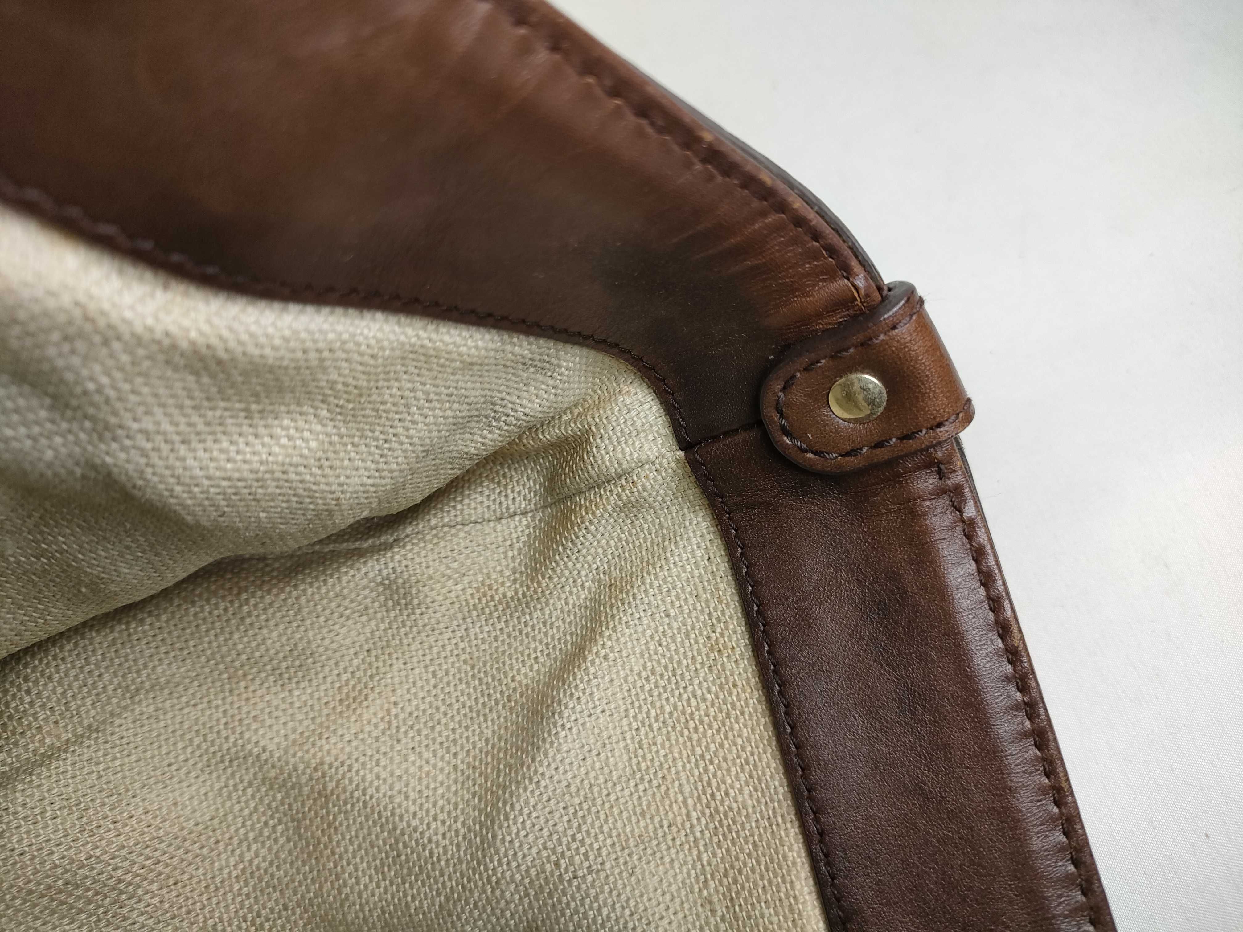 Canvas Tote Bag with Printed Logo, Brown — view 8