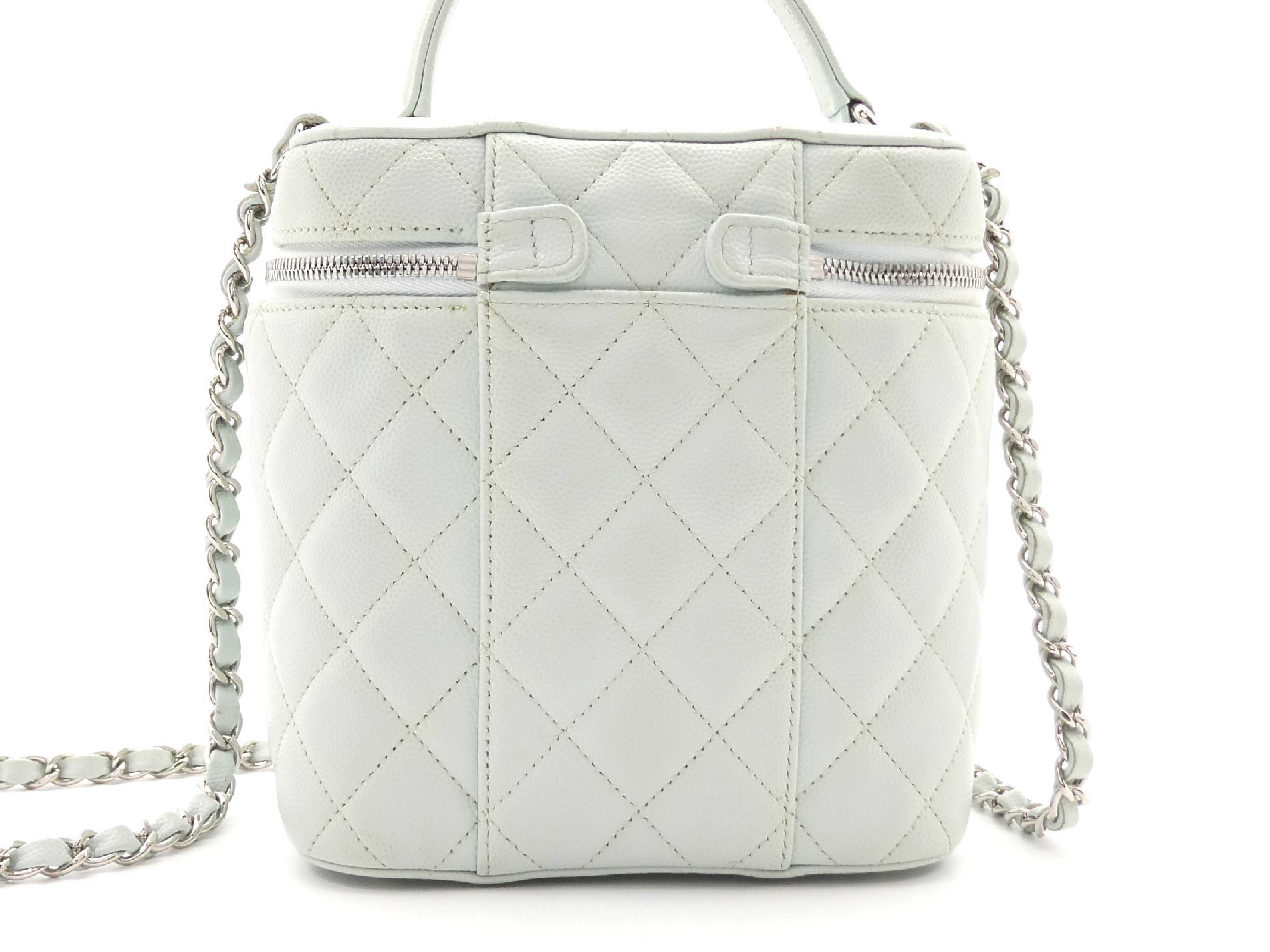 Caviar Skin Coco Mark Chain 2-Way Vanity Bag — view 2