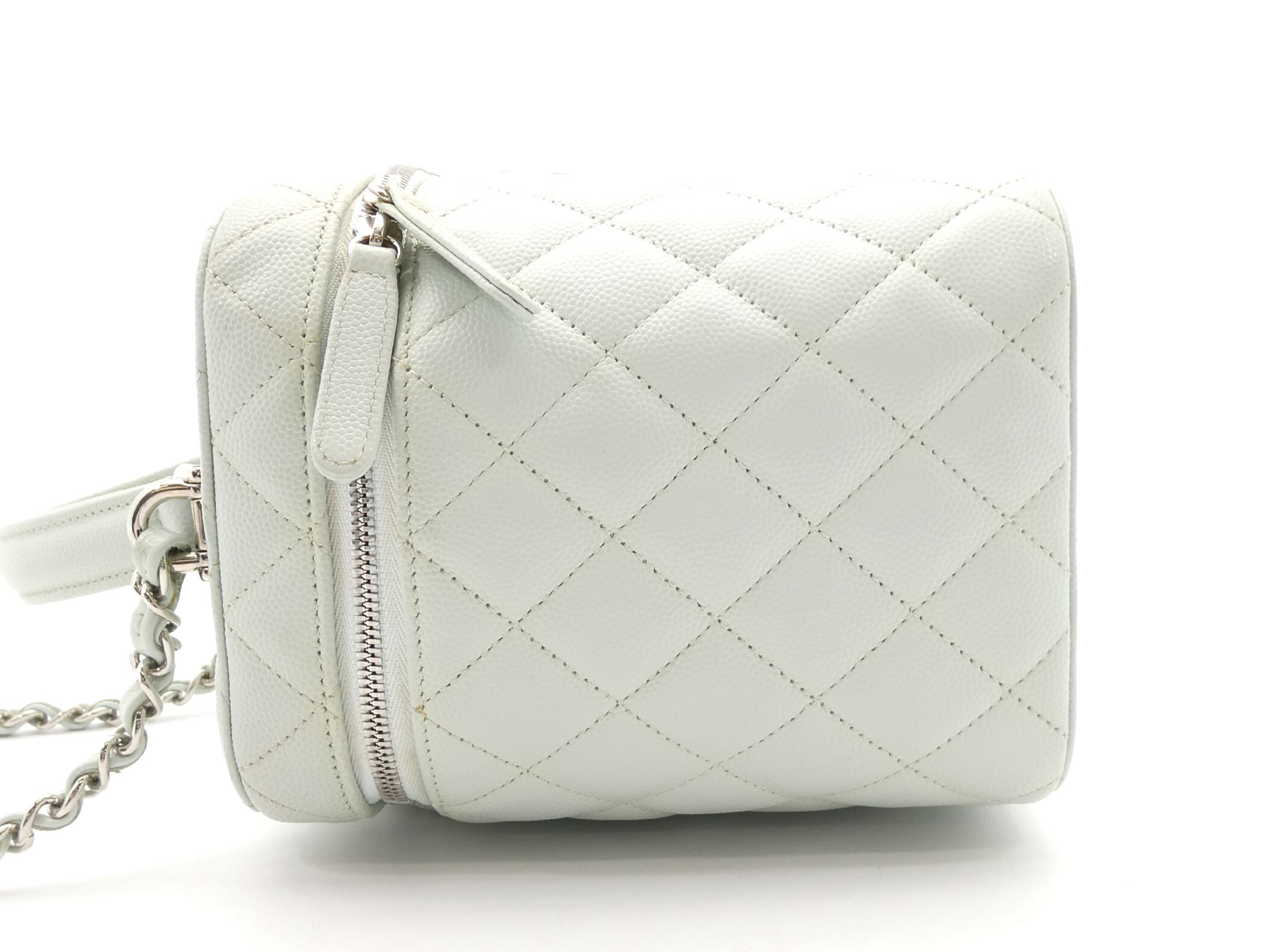 Caviar Skin Coco Mark Chain 2-Way Vanity Bag — view 3