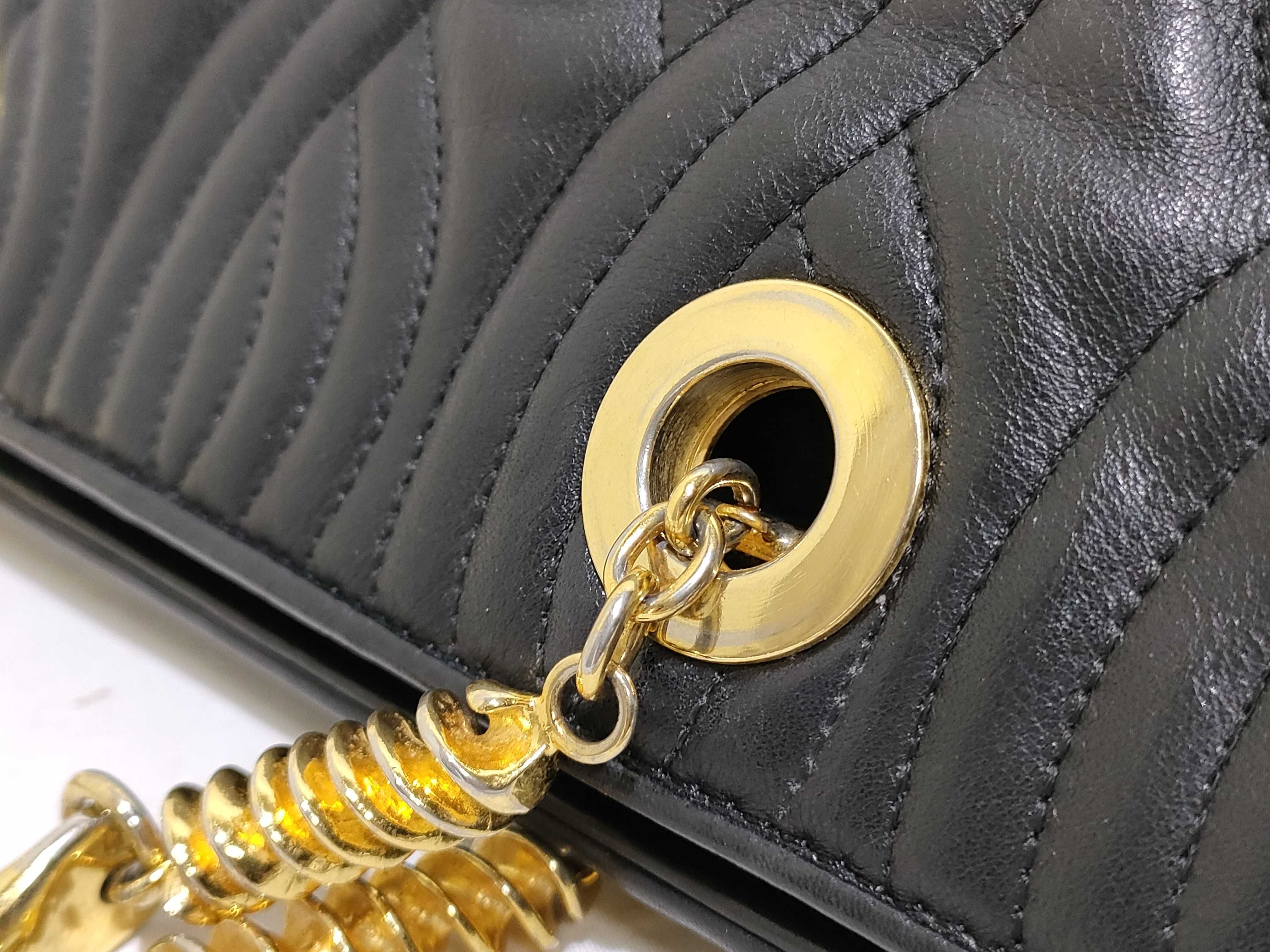 Pasta Metal Handle Leather Handbag — view 5