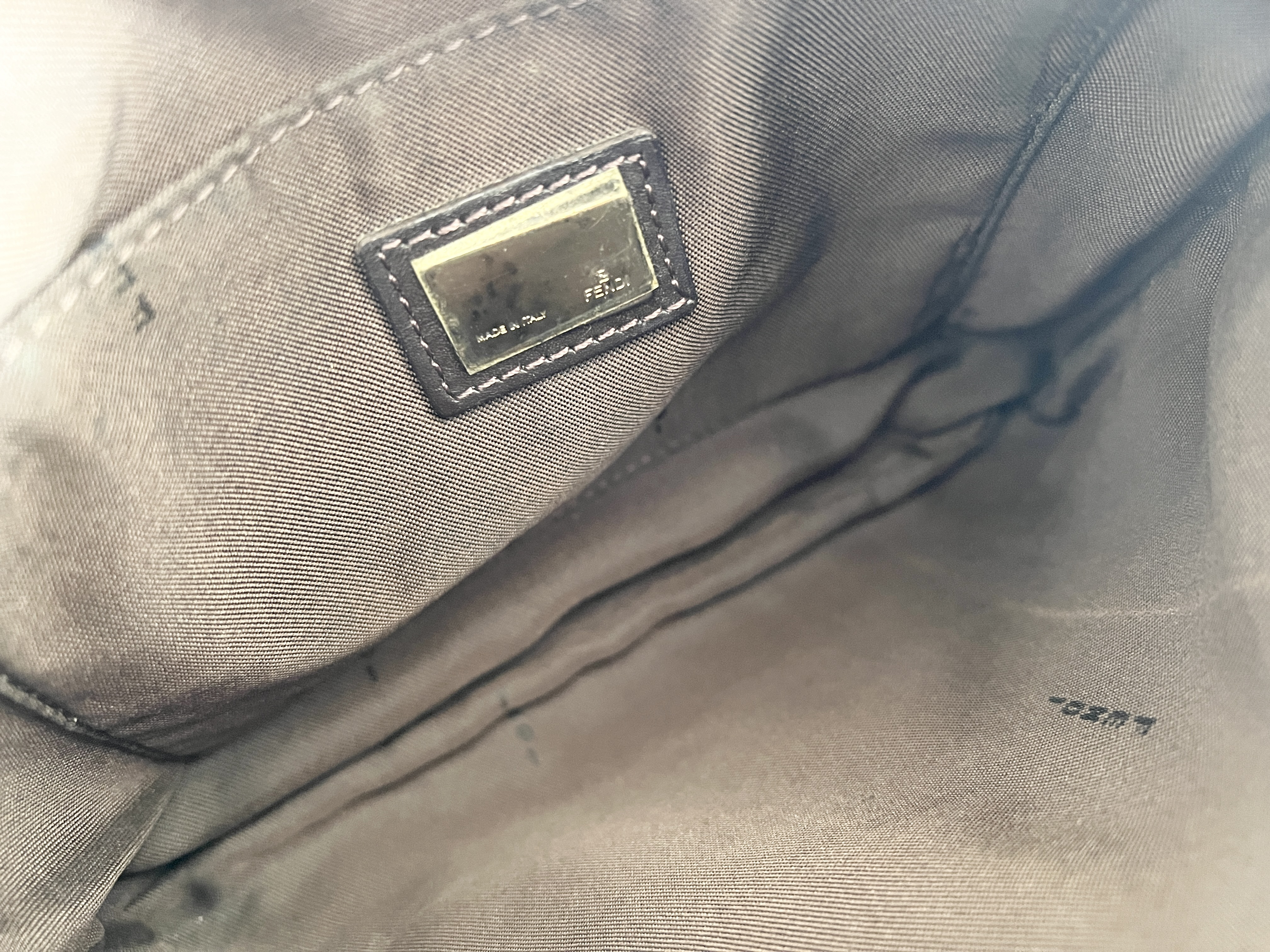 Zucchino Canvas Leather Denim Shoulder Bag — view 5