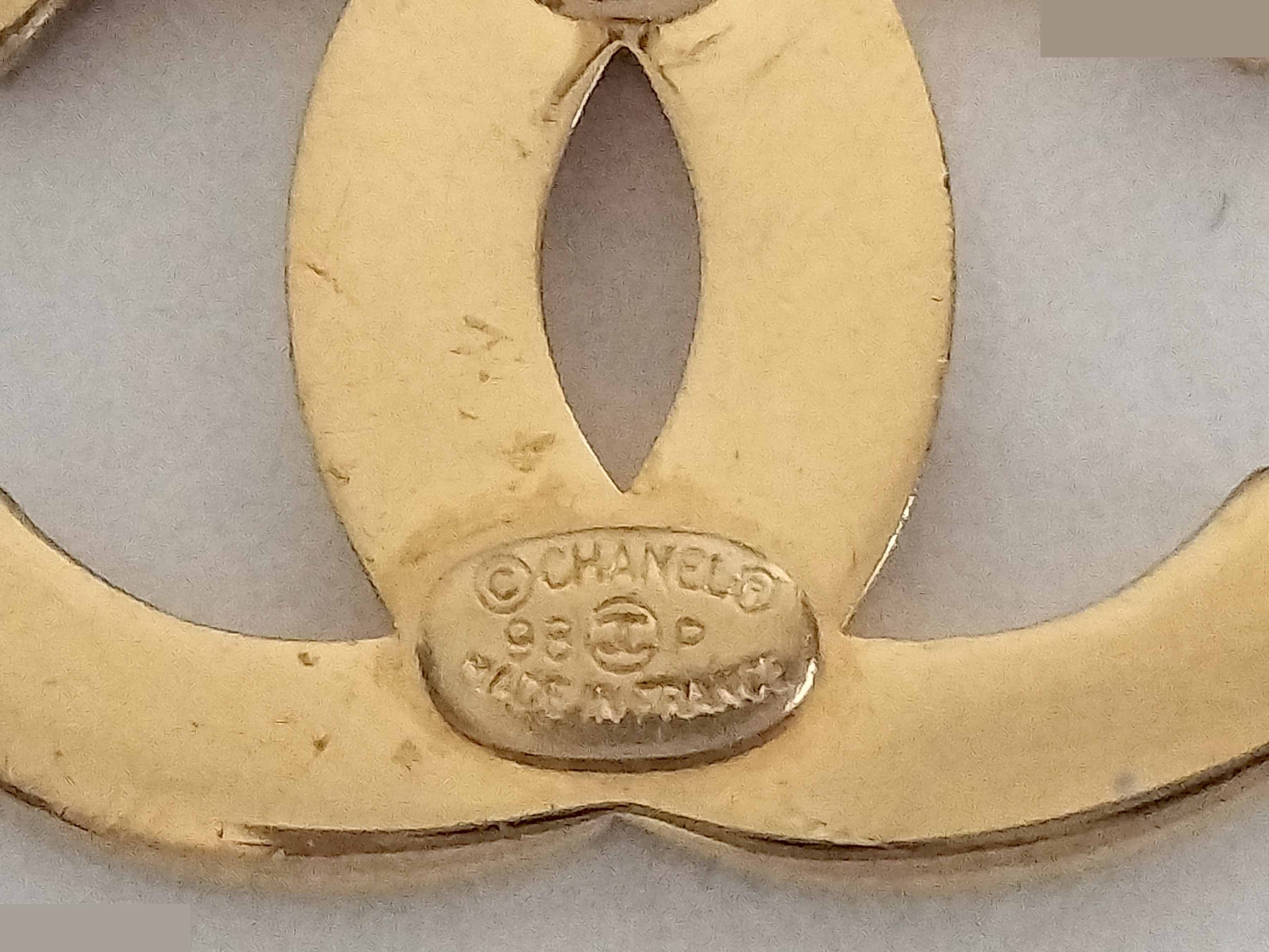 Coco logo gold earrings — view 5