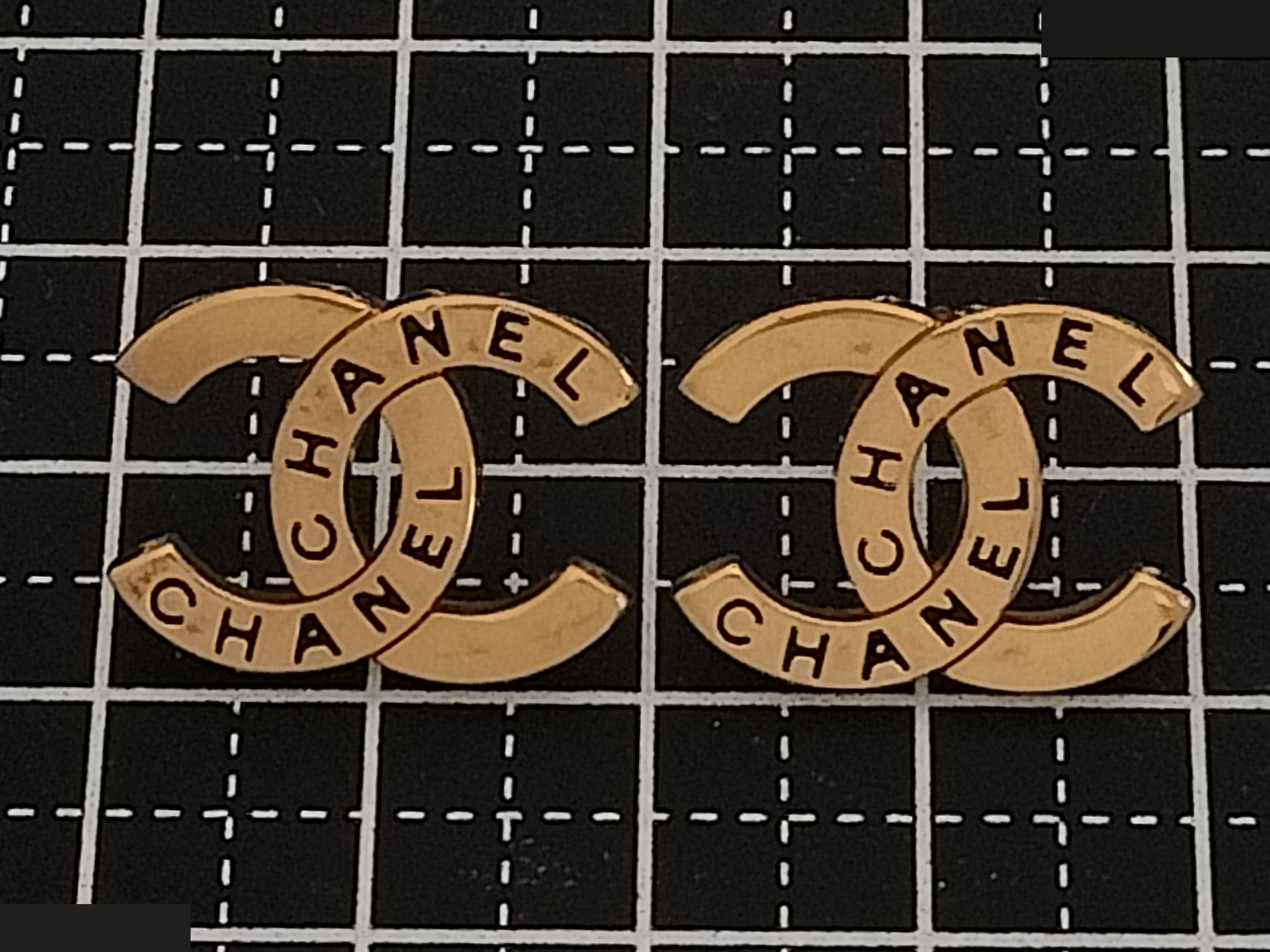 Coco logo gold earrings — view 7