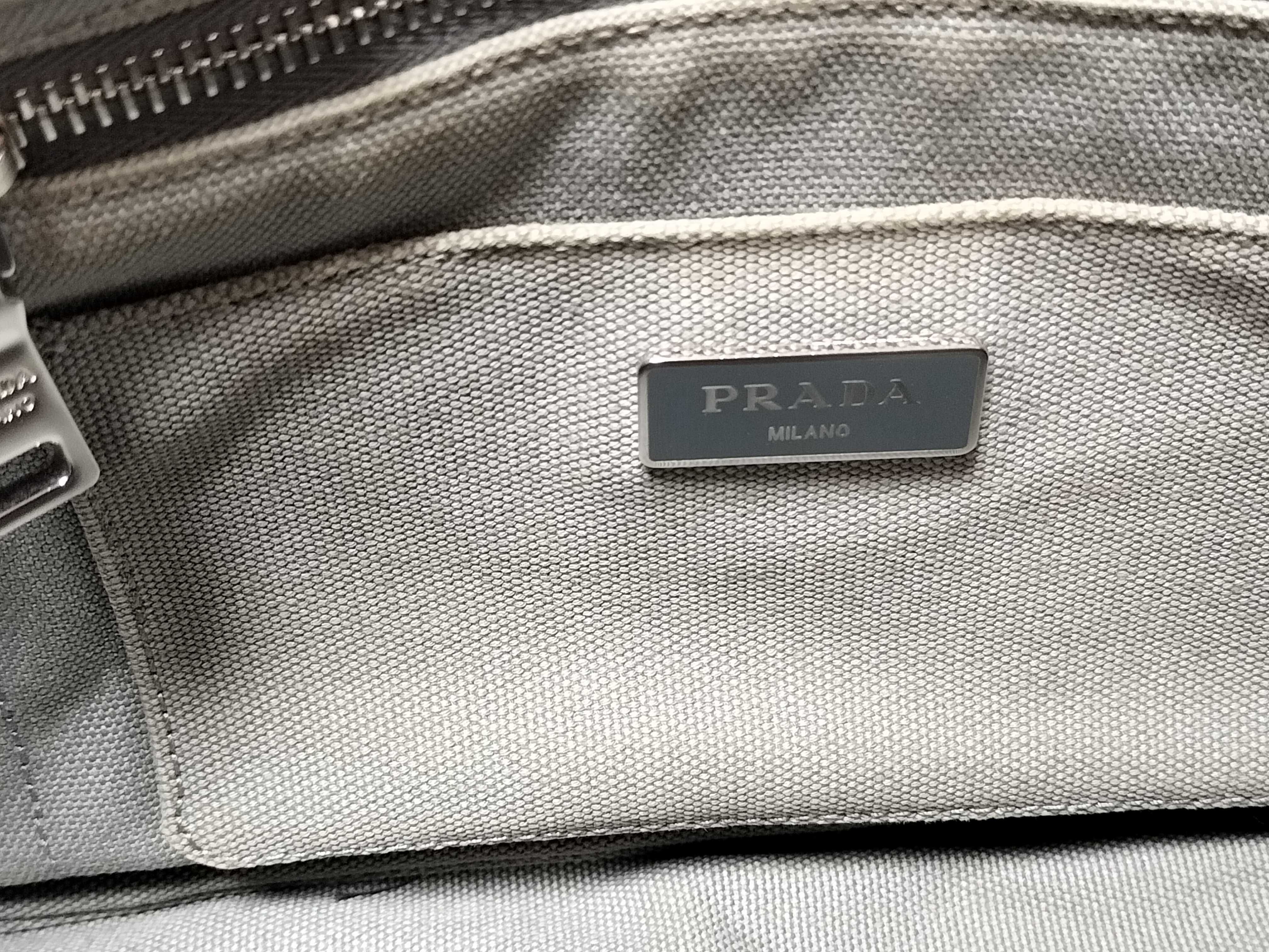 Canapa Tote Shoulder Bag Grey 1BG439 Handbag — view 14