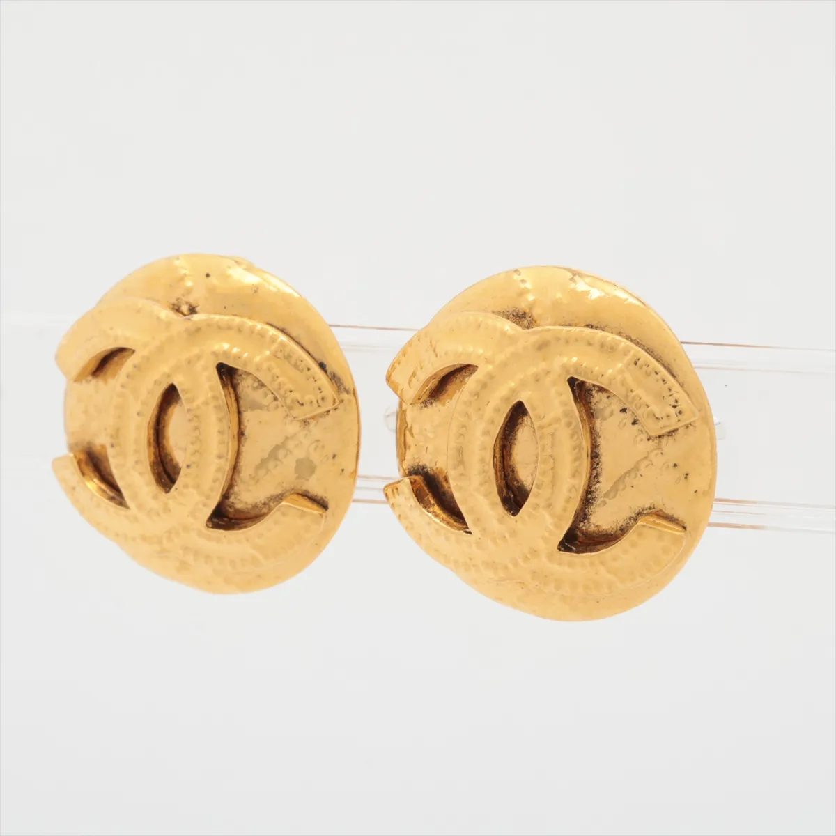 Coco Mark 94P Earrings (Pair) GP Gold - Dents, — view 3