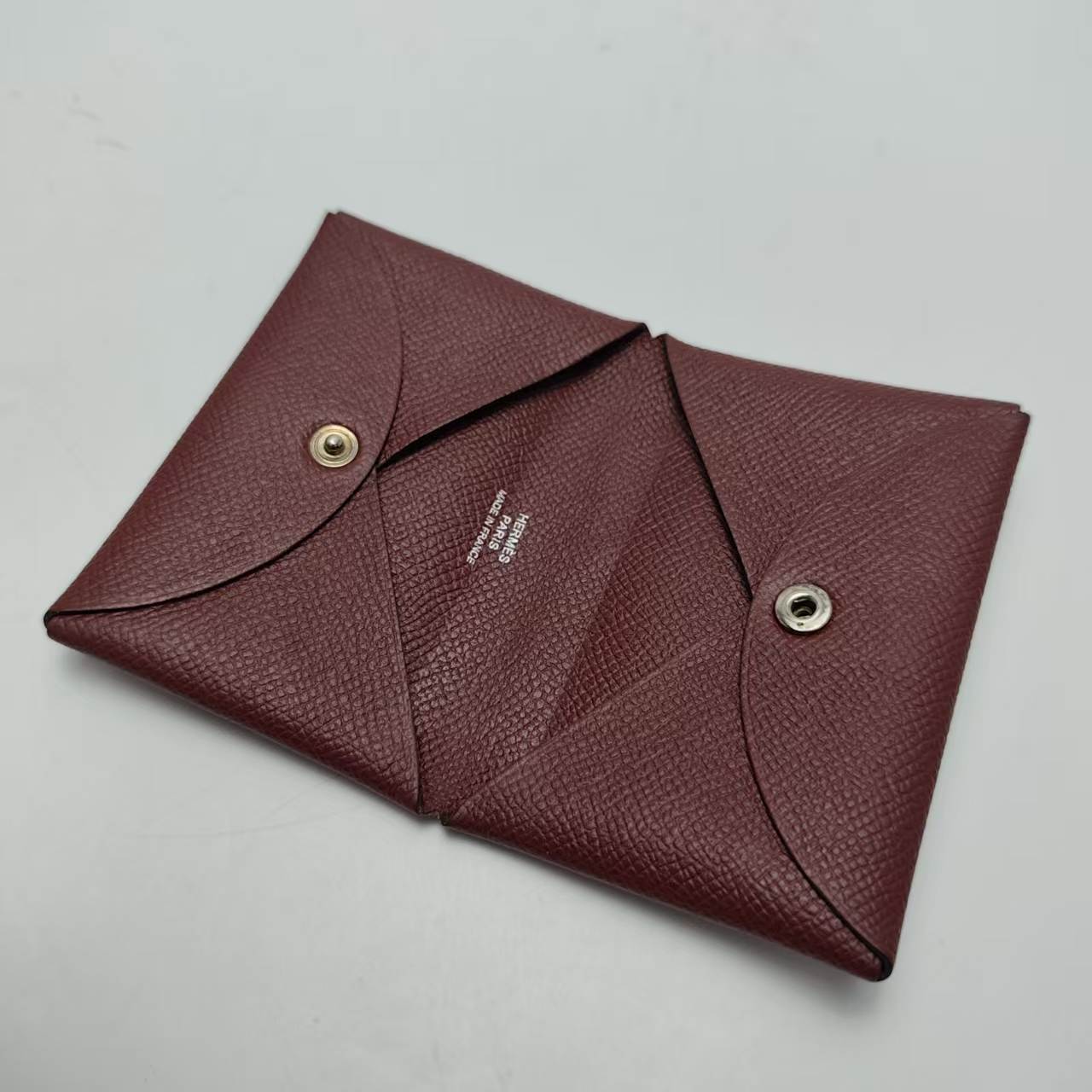 【*Shipped from: China*】HERMES Leather C Card Case, Card Case, Pass Case, Business Card Holder — view 3