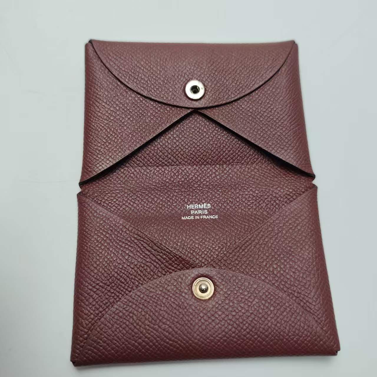 【*Shipped from: China*】HERMES Leather C Card Case, Card Case, Pass Case, Business Card Holder — view 5