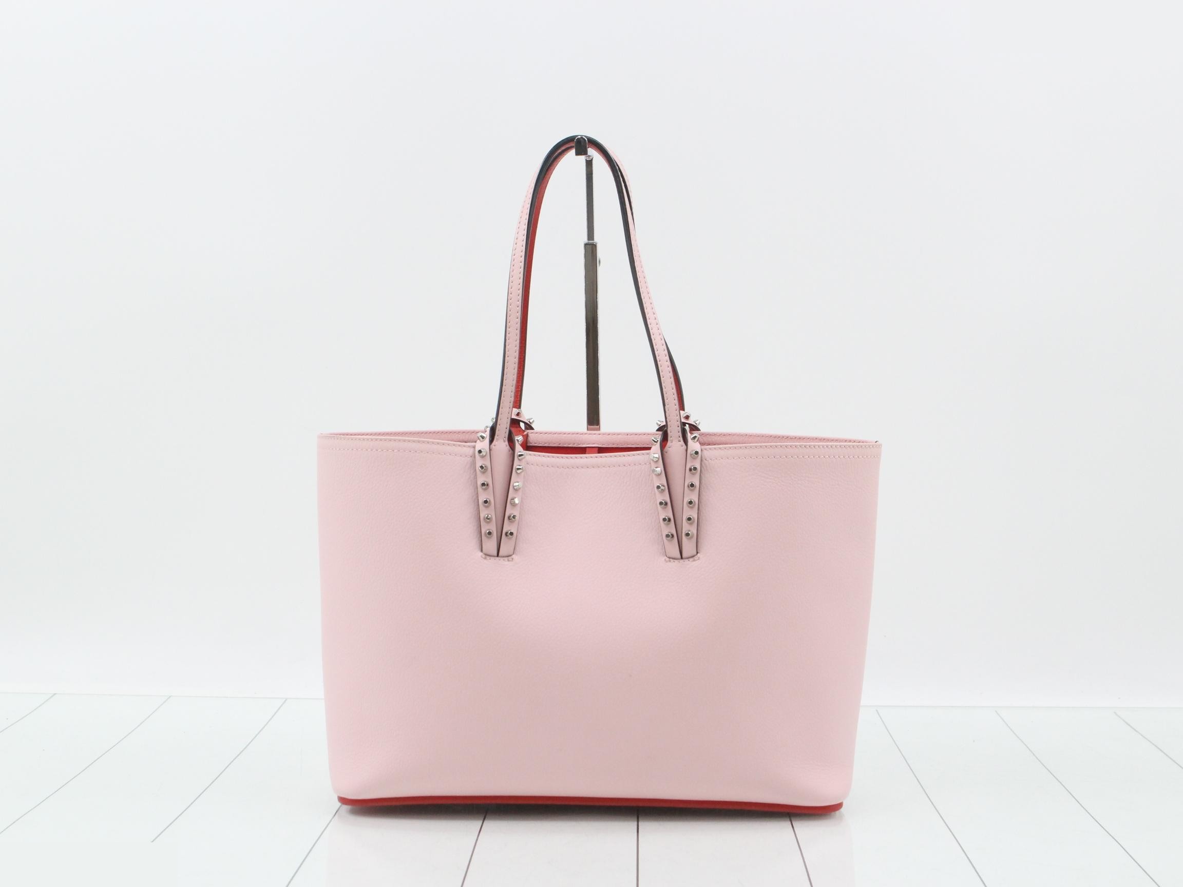 Kabata Tote Bag, Leather, Pink — view 2