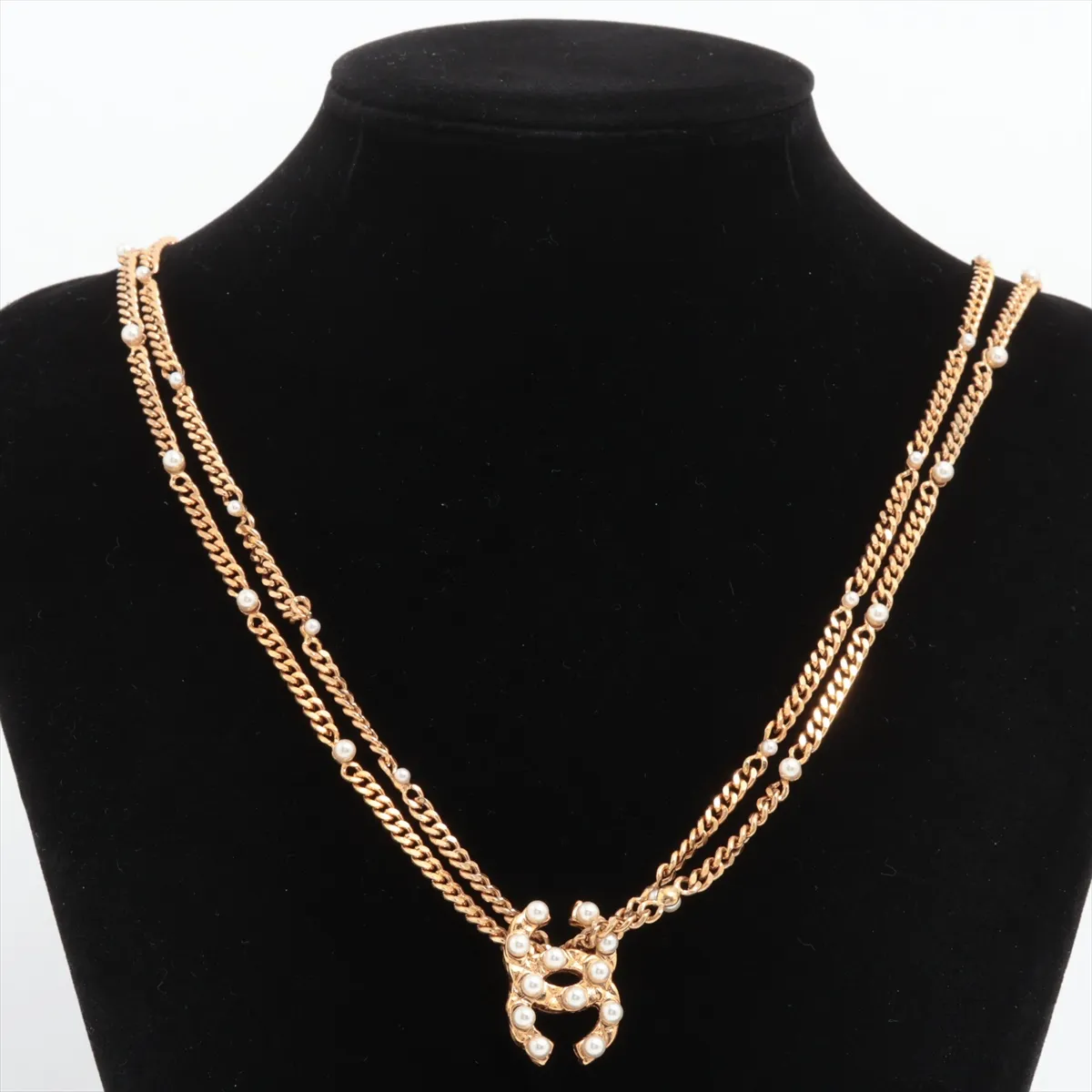 Cocomark 03A Necklace GP x Fake Pearl Gold — view 5