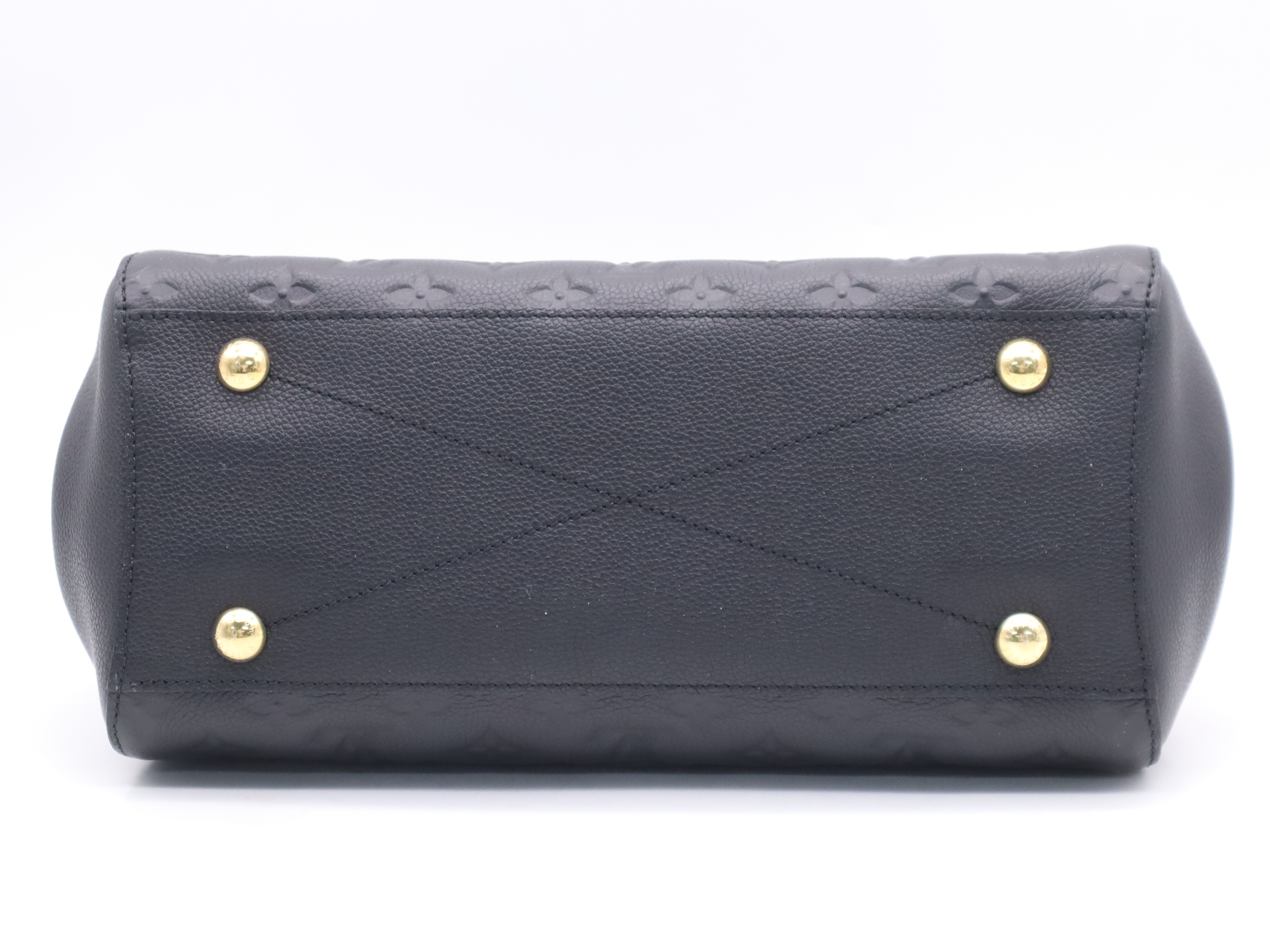 M41048 Monogram Empreinte Montaigne MM Noir Handbag — view 4