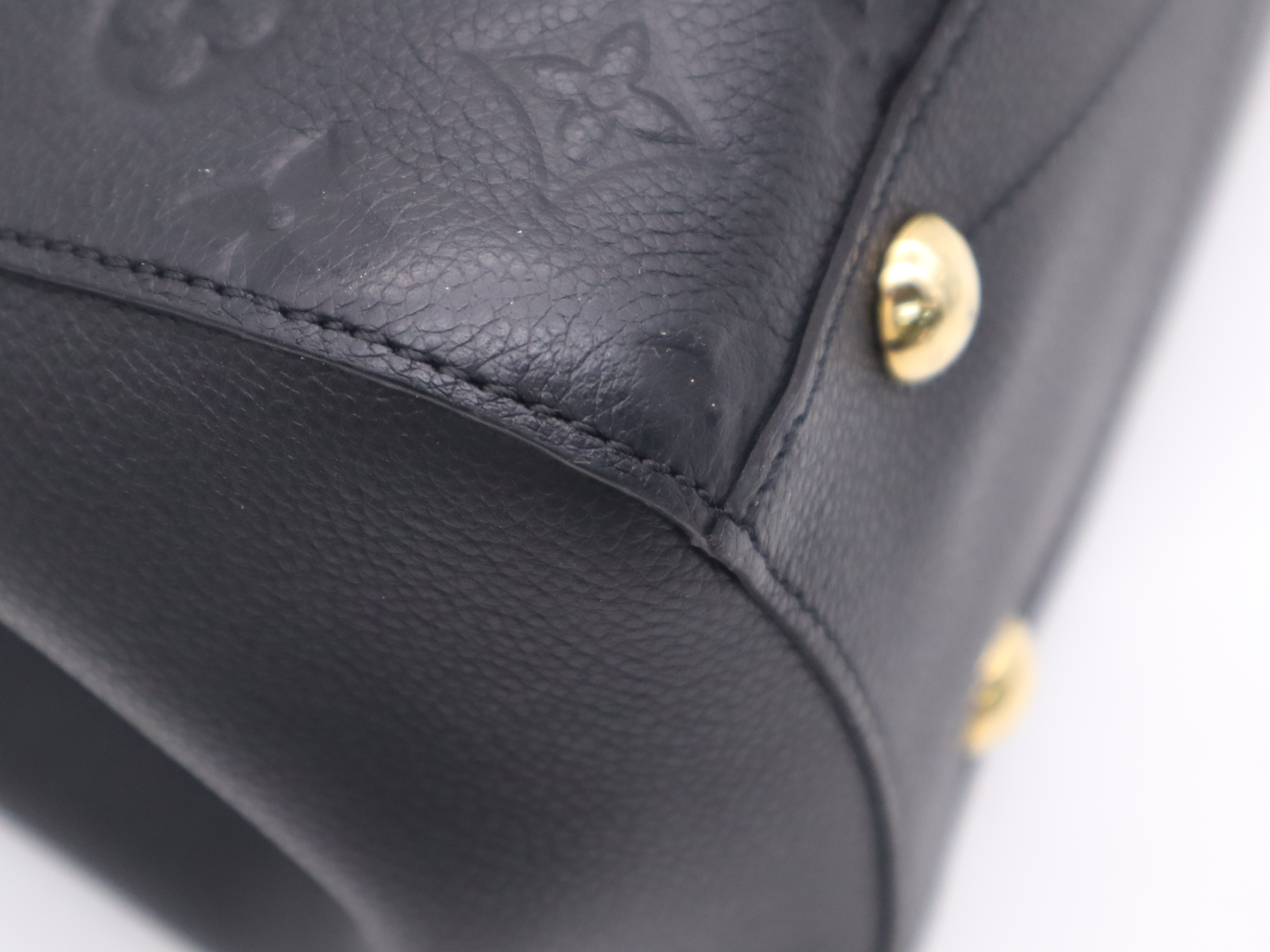 M41048 Monogram Empreinte Montaigne MM Noir Handbag — view 9