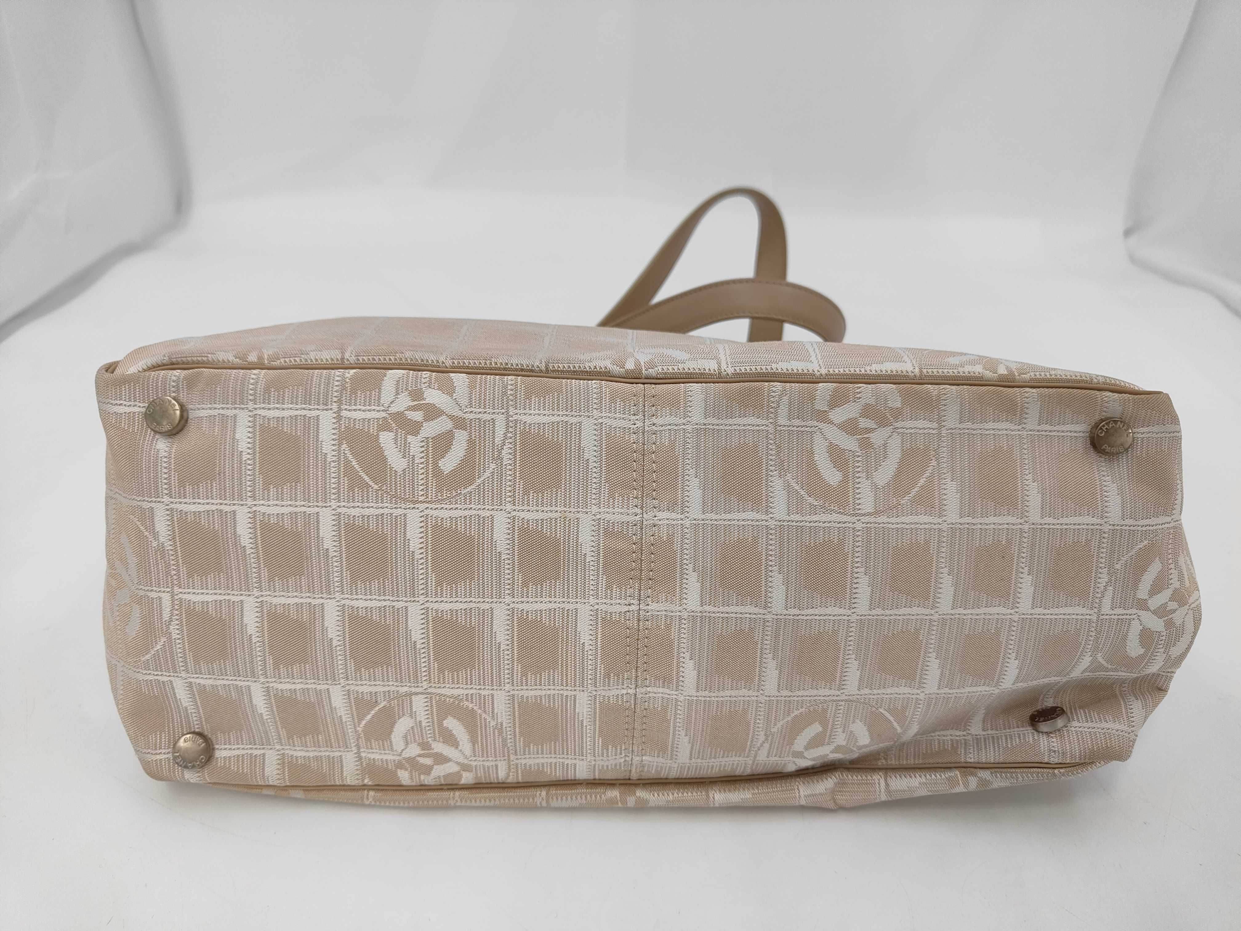 New Travel Line Nylon x Leather Tote Bag Beige Silver Hardware 6533855 Bag — view 3