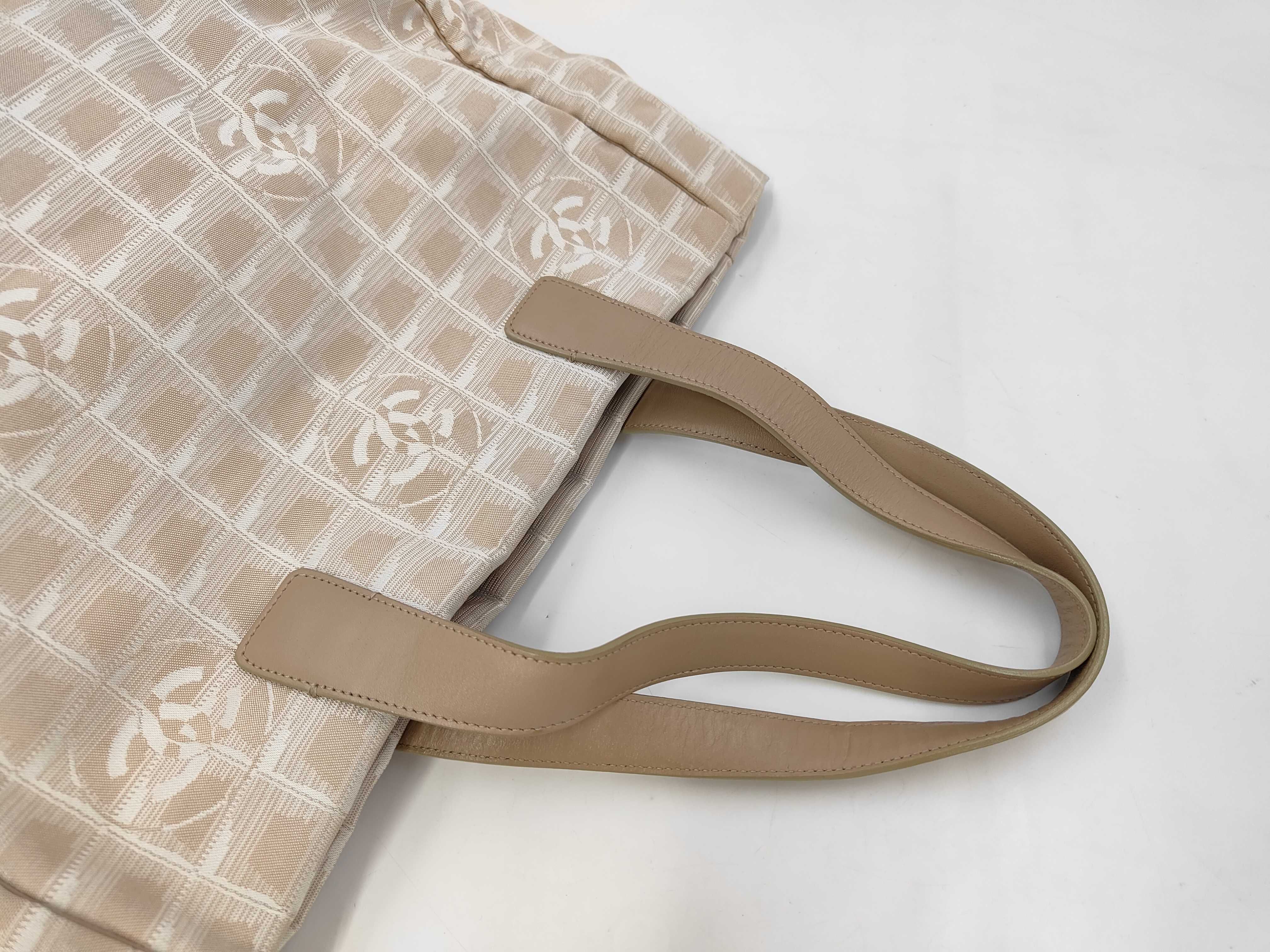 New Travel Line Nylon x Leather Tote Bag Beige Silver Hardware 6533855 Bag — view 6