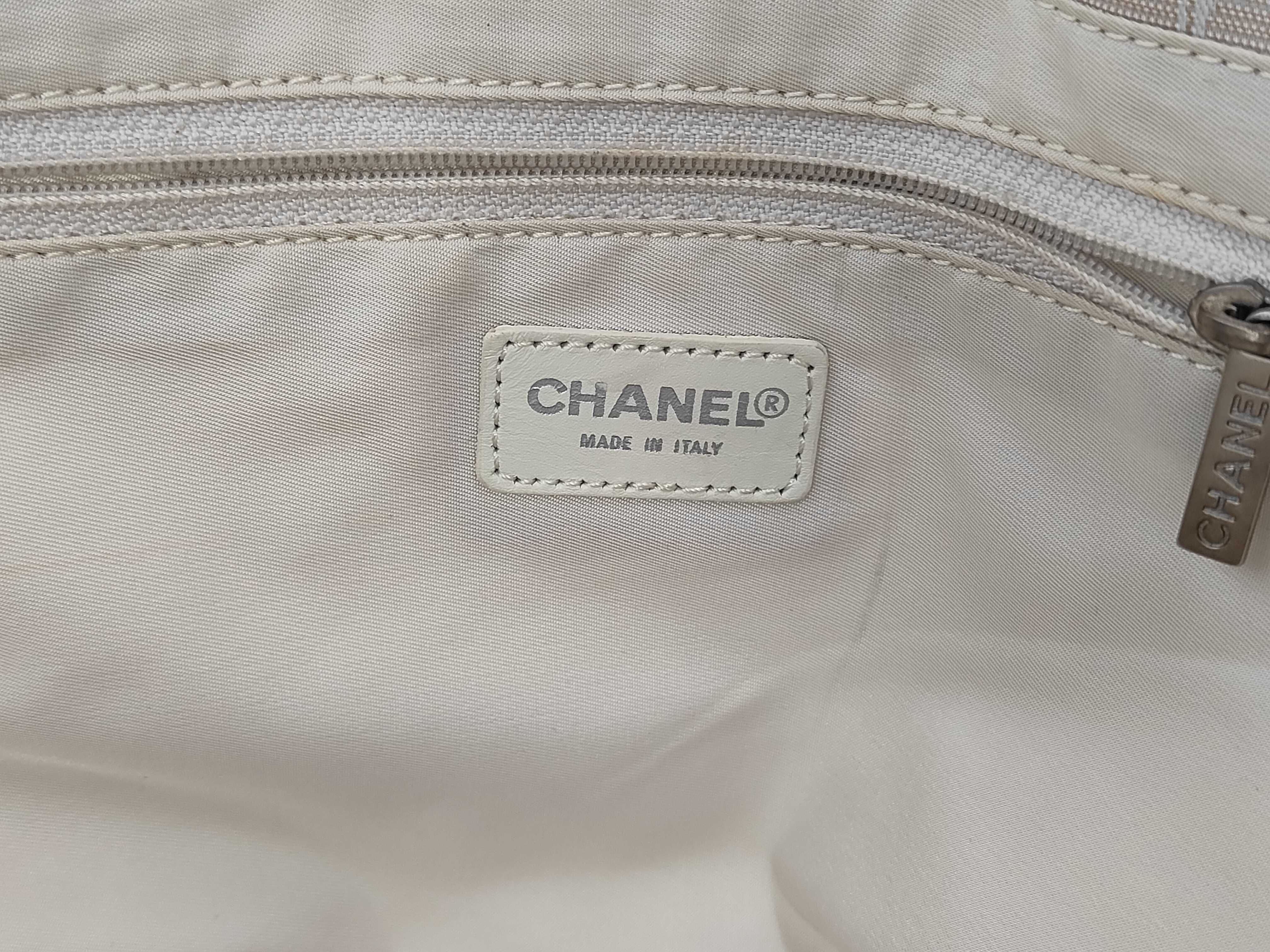 New Travel Line Nylon x Leather Tote Bag Beige Silver Hardware 6533855 Bag — view 9