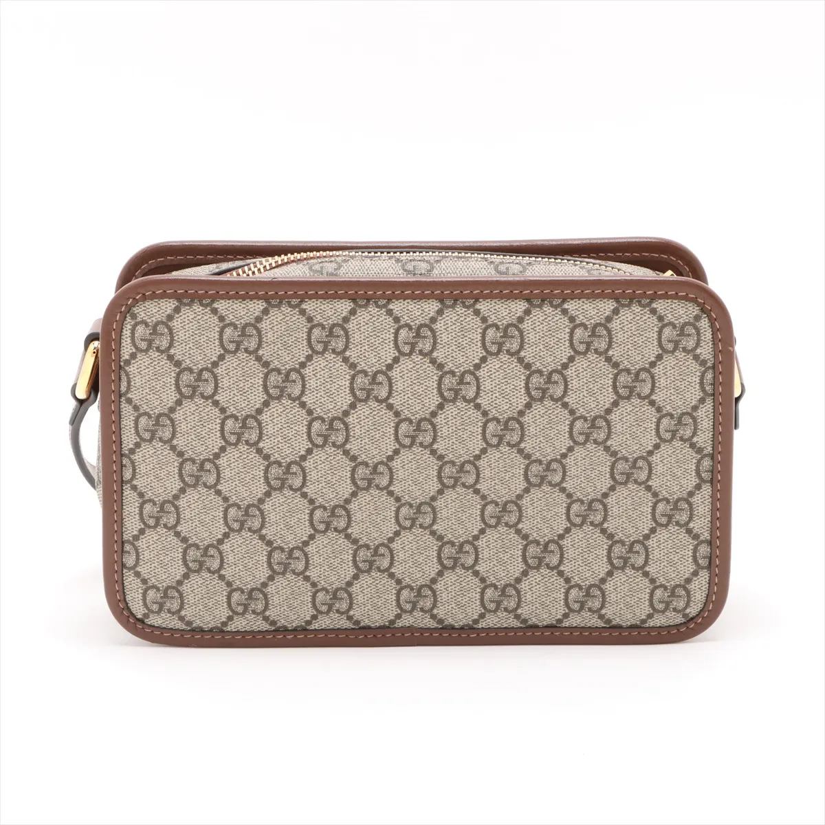 GG Supreme PVC x Leather Shoulder Bag Brown 658572 — view 2