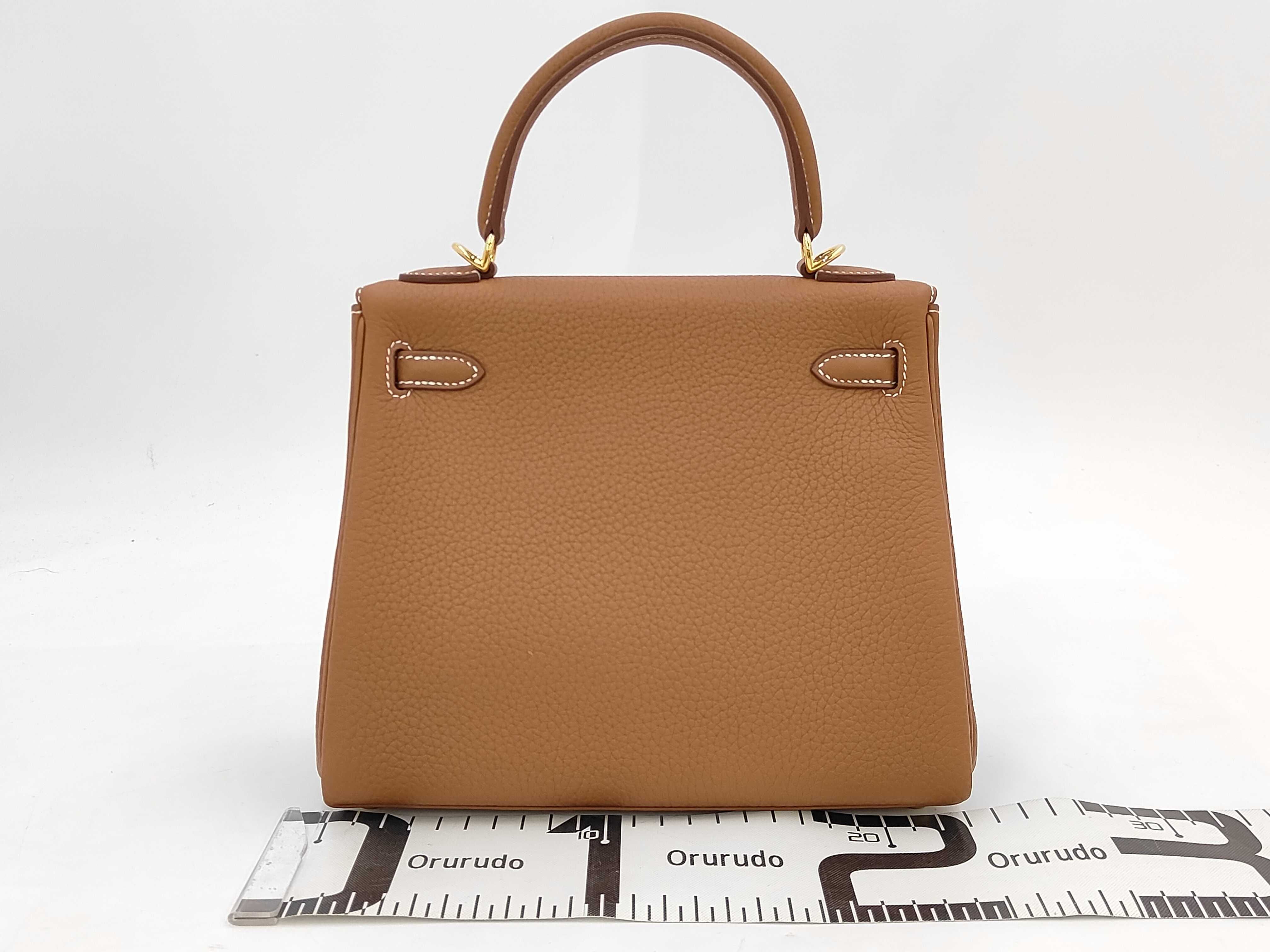 Kelly 25 Togo Leather Gold Hardware Inside Stitching G Stamp Handbag — view 2