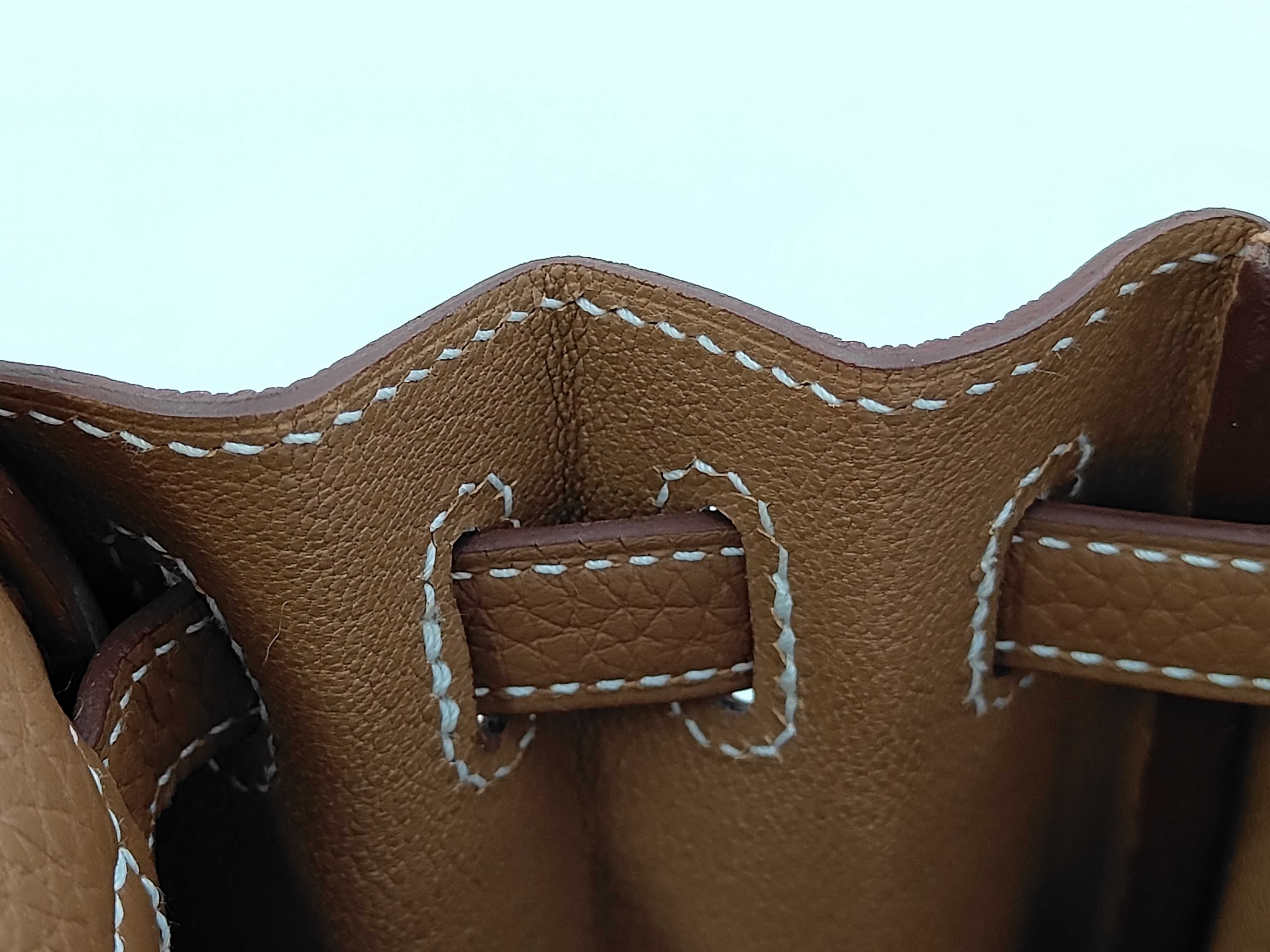 Kelly 25 Togo Leather Gold Hardware Inside Stitching G Stamp Handbag — view 15