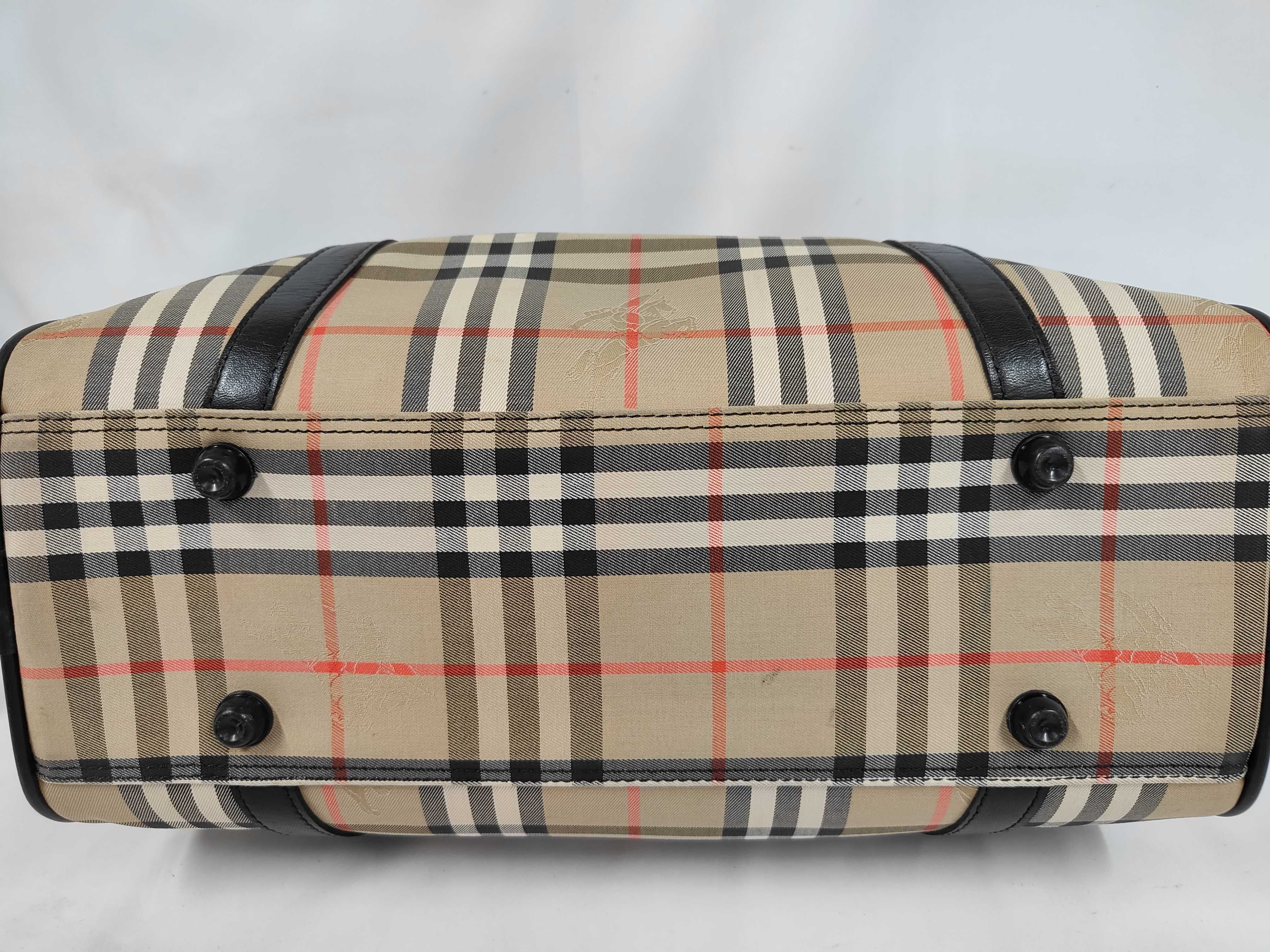 Boston Bag, Canvas, Brown Check — view 4