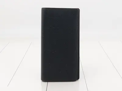 Brazza Long Wallet, Navy x Bordeaux